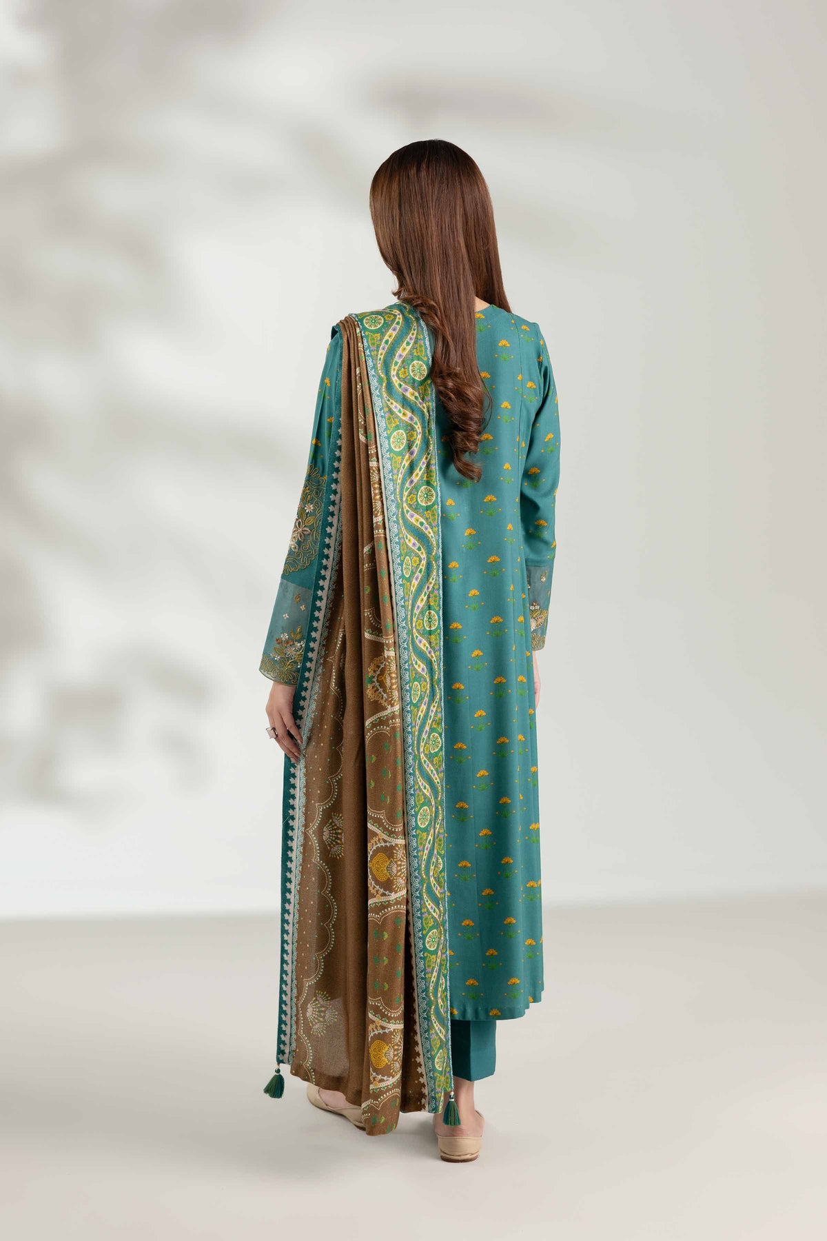 3 Piece - Printed Embroidered Suit  - 42503692