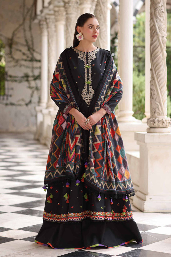 3 Piece - Digital Printed Embroidered Suit - 42503722