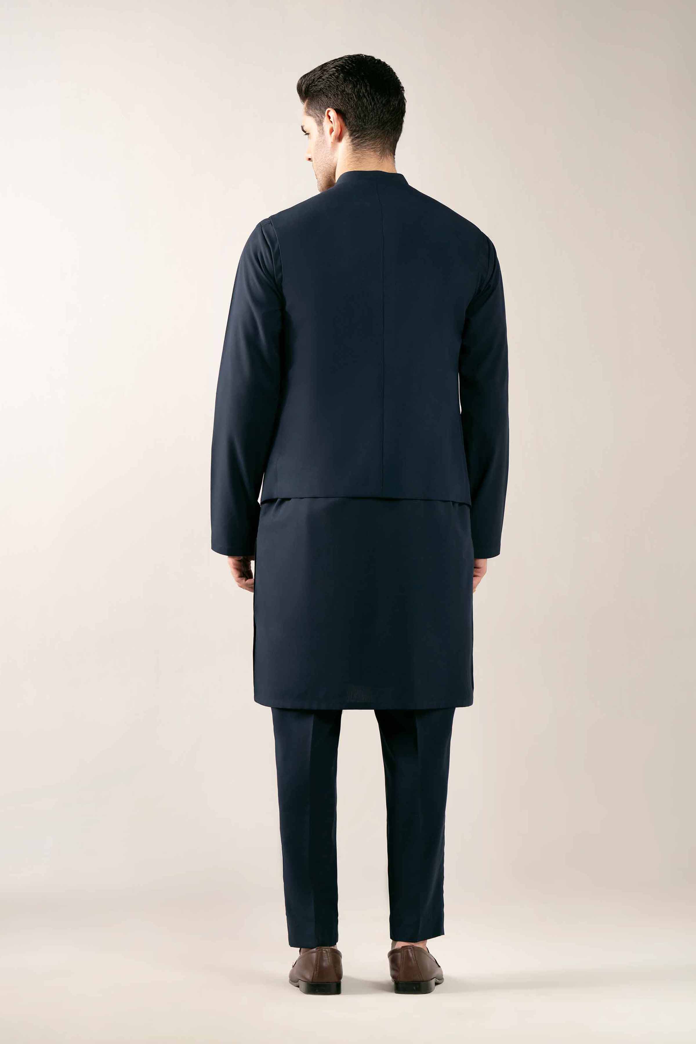 2 Piece - Naqsh Suit -  42508058 NishatUAE Navy Cotton 2PC  Unstitched