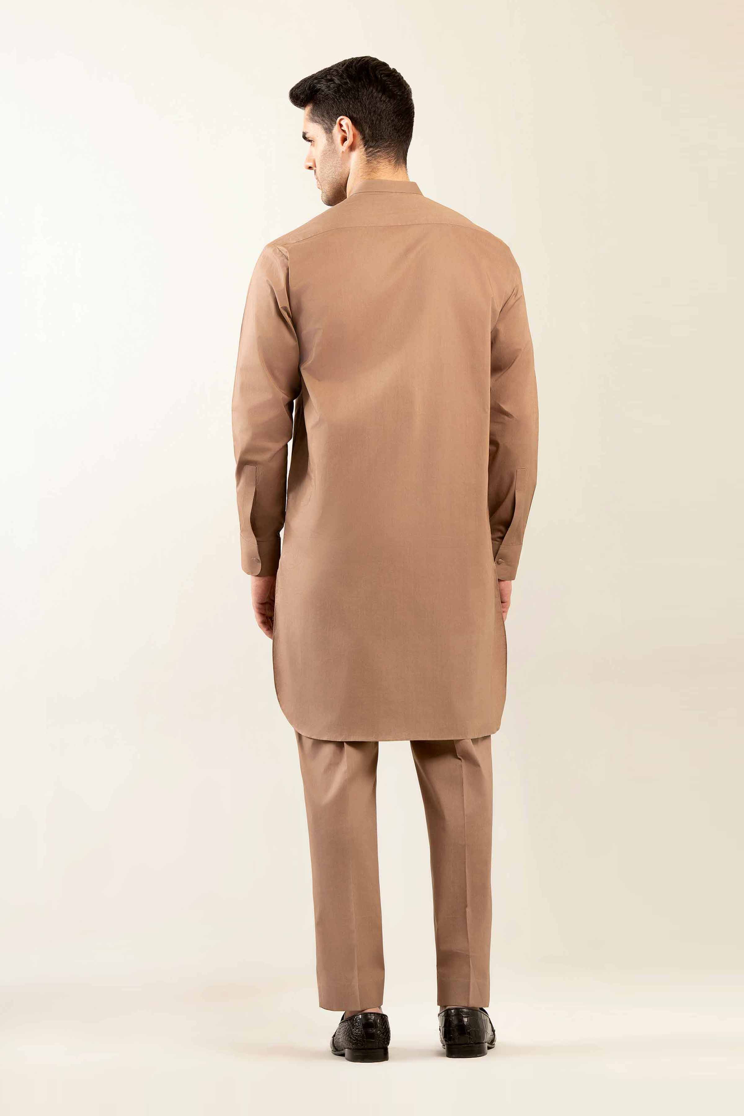 2 Piece - Naqsh Suit - 42508093 Brown Latha 2PC Printed Summer