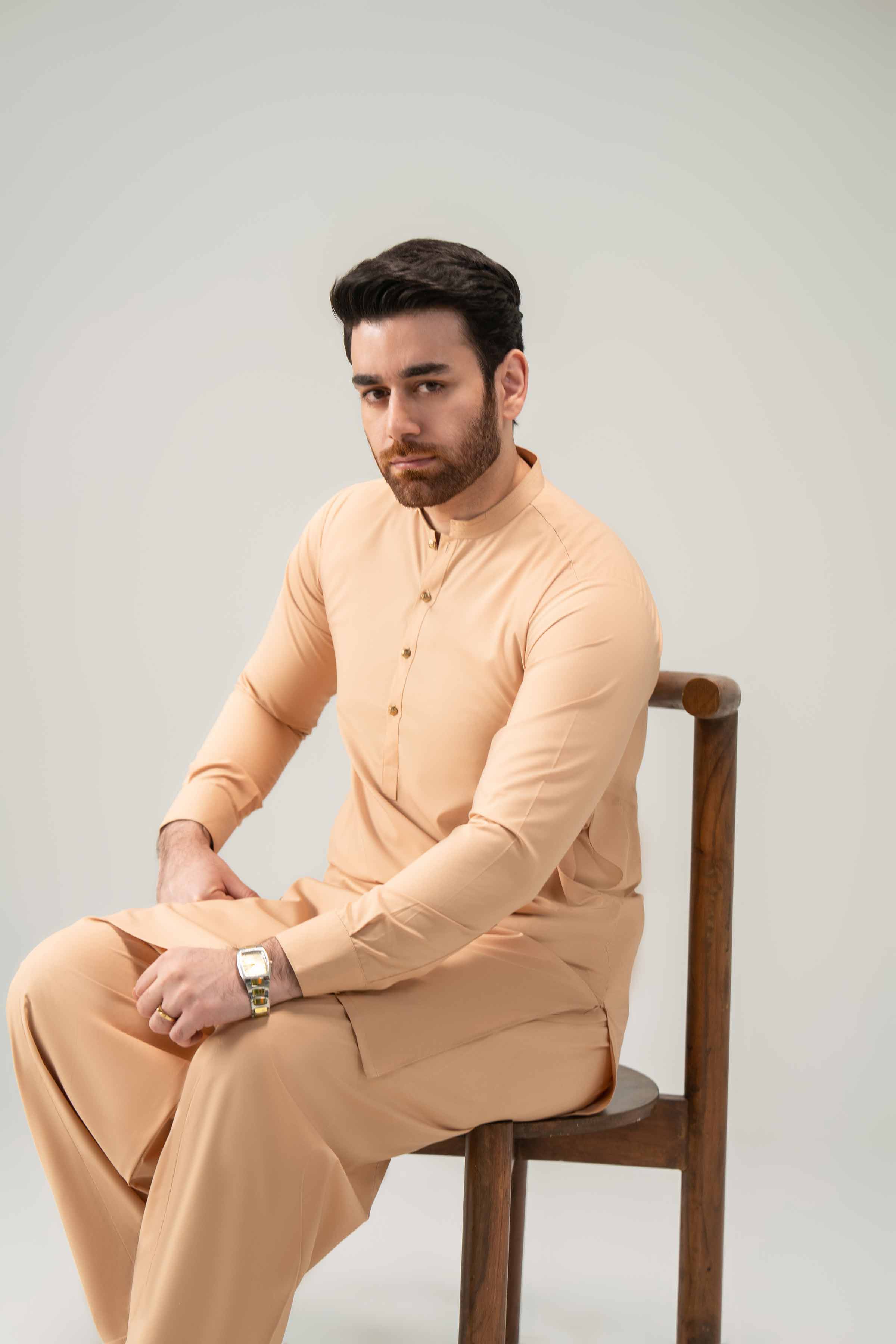 2 Piece - Naqsh Suit - 42508214 Brown Orchid 2PC