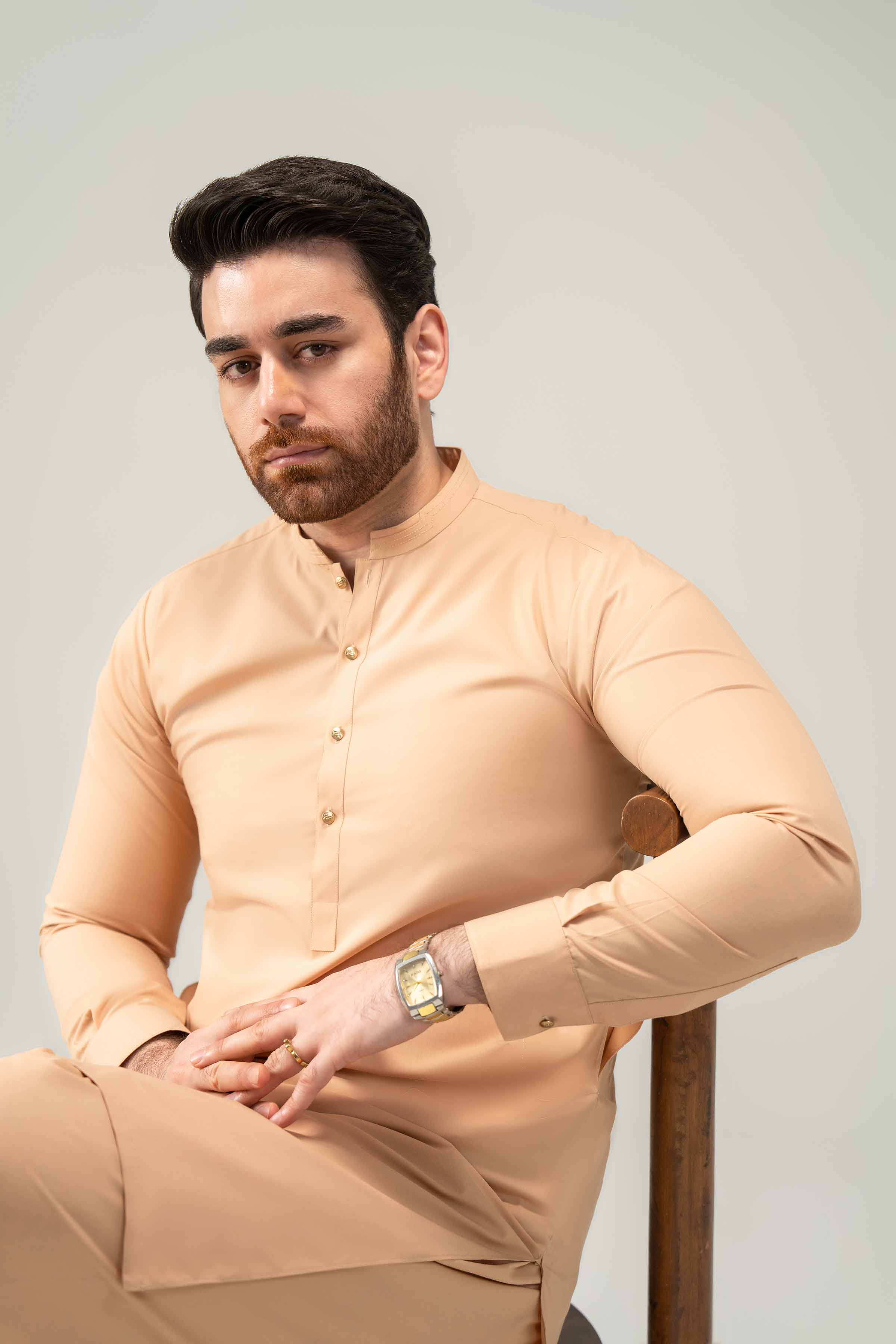 2 Piece - Naqsh Suit - 42508214 Brown Orchid 2PC