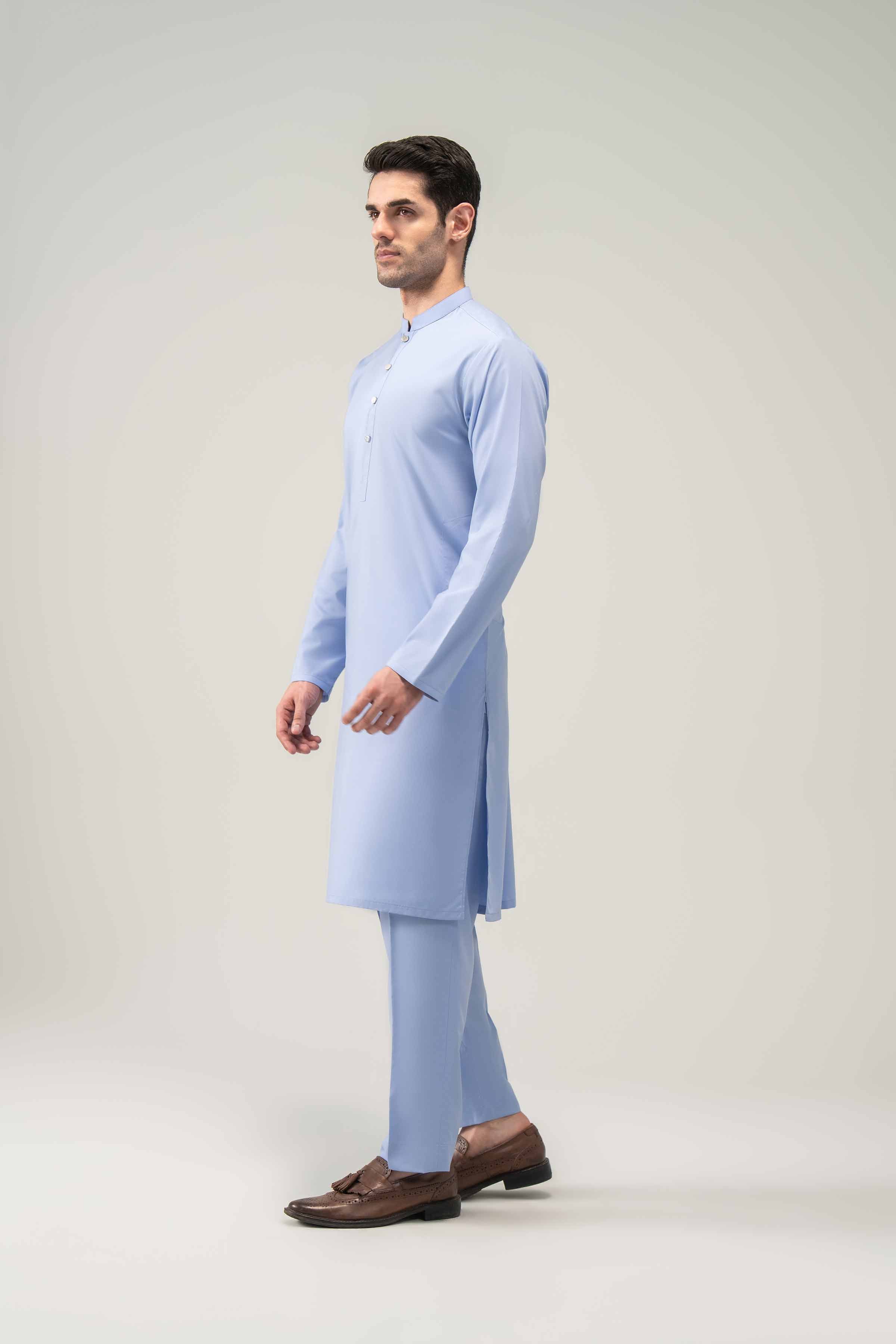 2 Piece - Naqsh Suit - 42508215 Blue Orchid 2PC