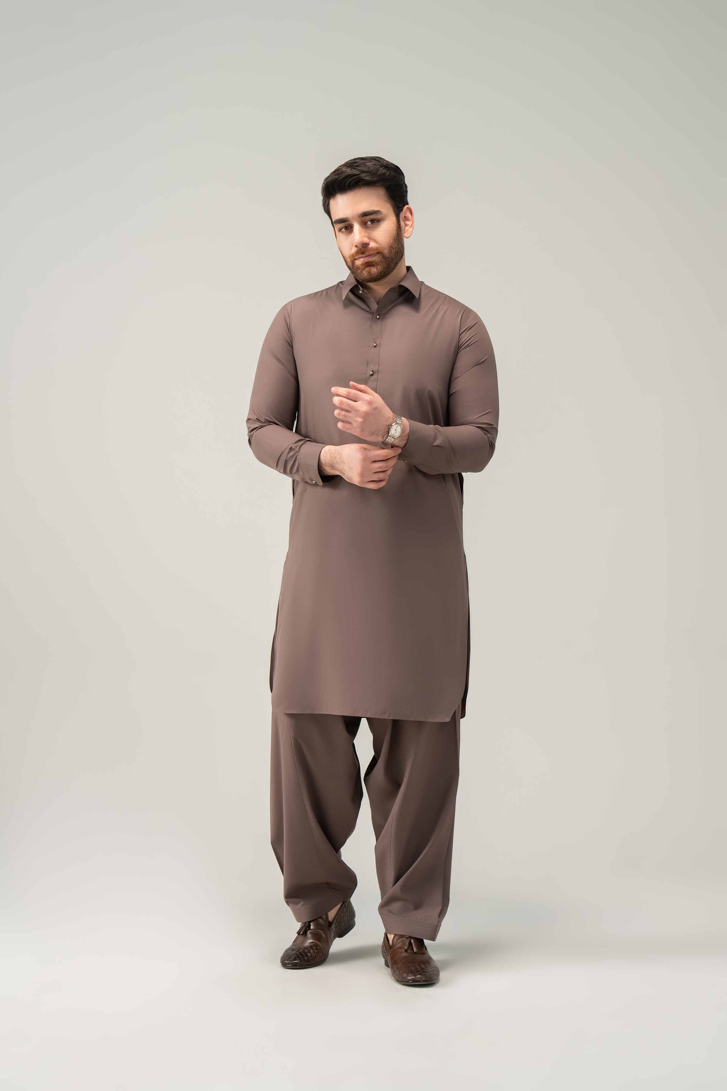 2 Piece - Naqsh Suit - 42508216 Brown Orchid 2PC
