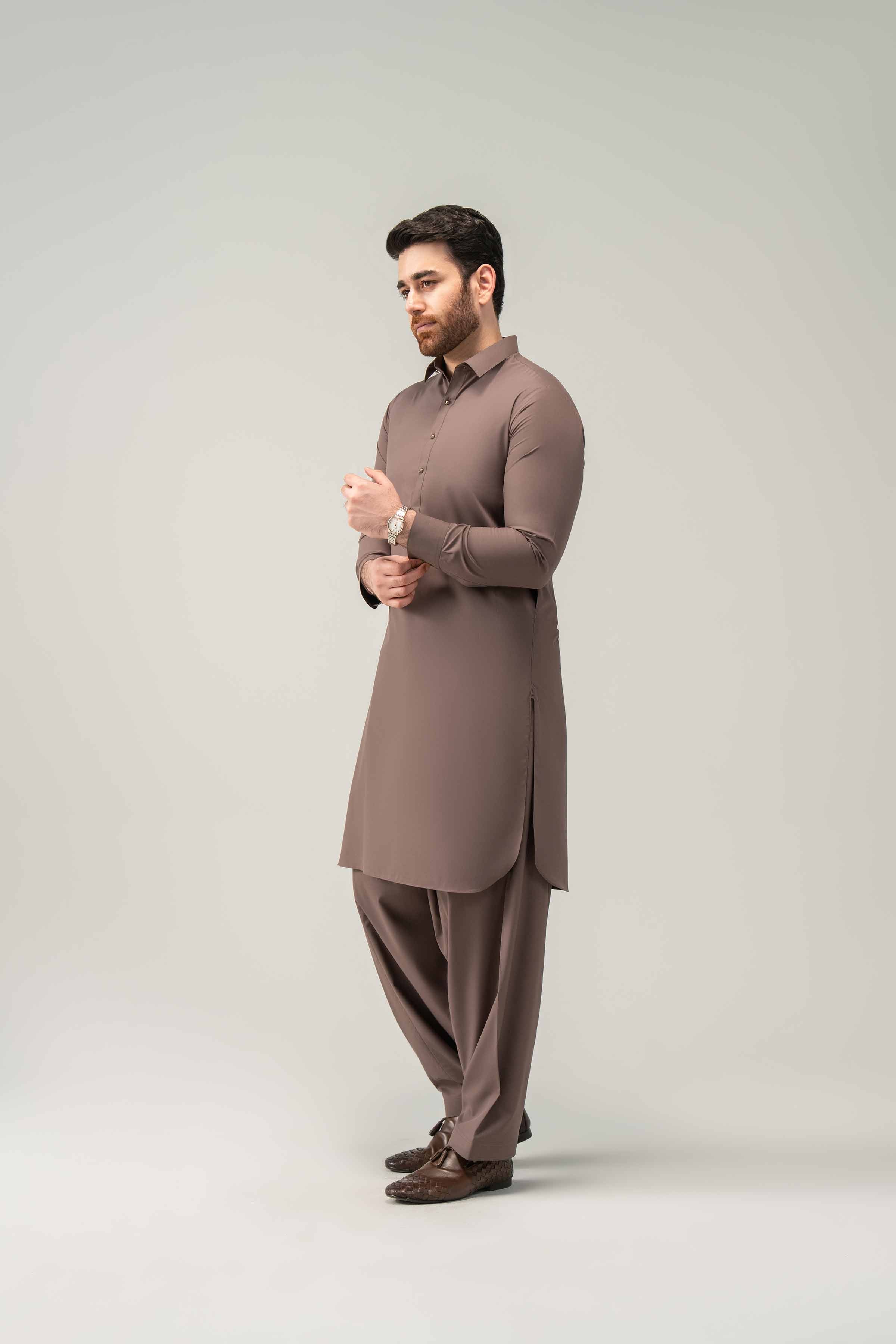 2 Piece - Naqsh Suit - 42508216 Brown Orchid 2PC