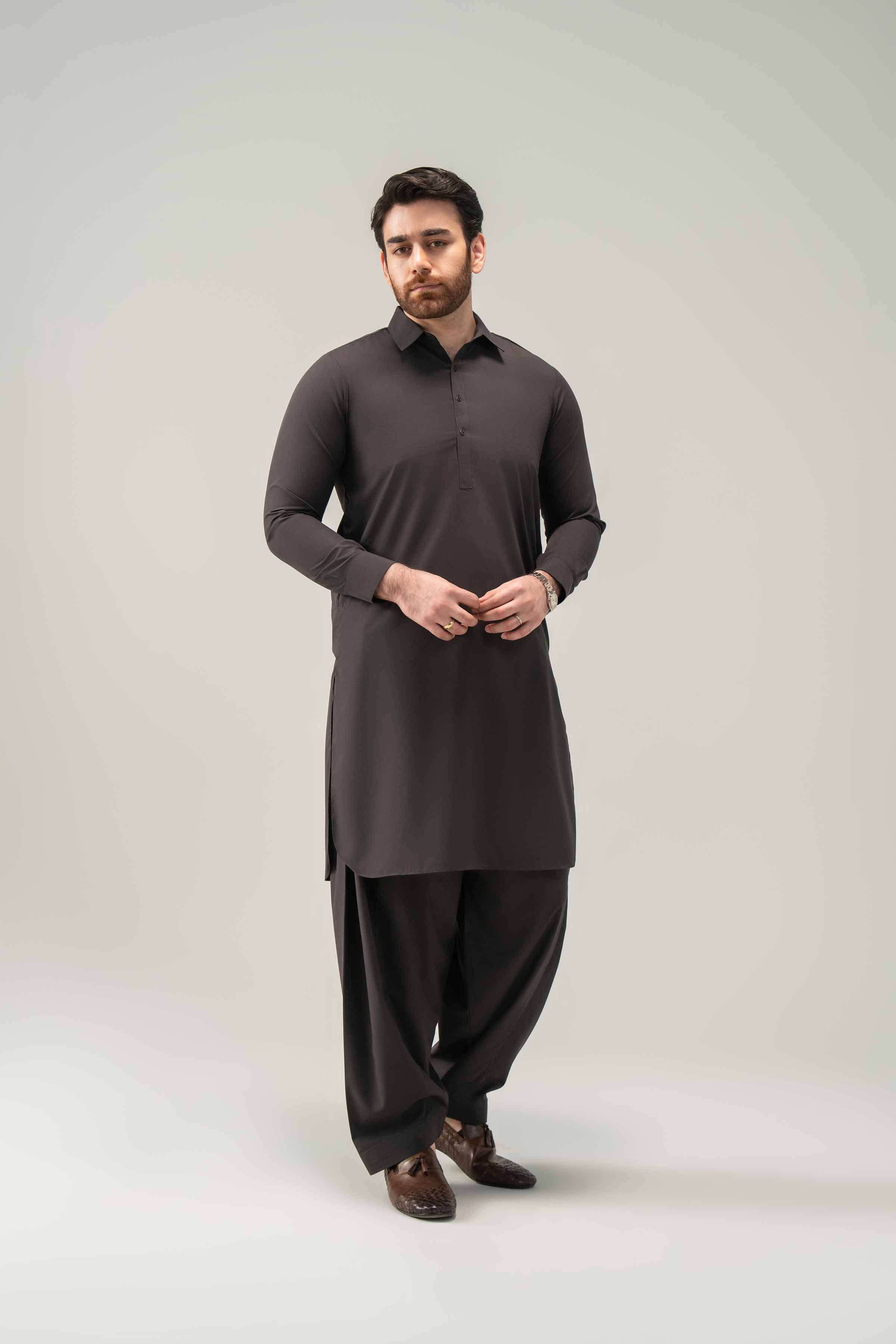2 Piece - Naqsh Suit - 42508217 Black Orchid 2PC