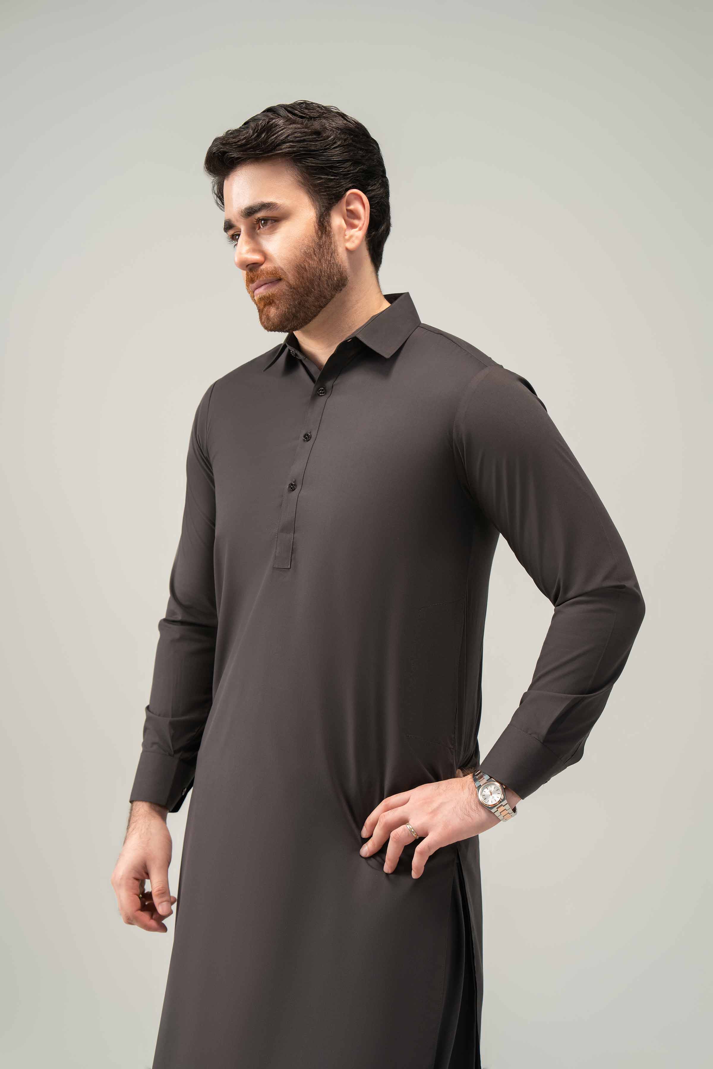 2 Piece - Naqsh Suit - 42508217 Black Orchid 2PC