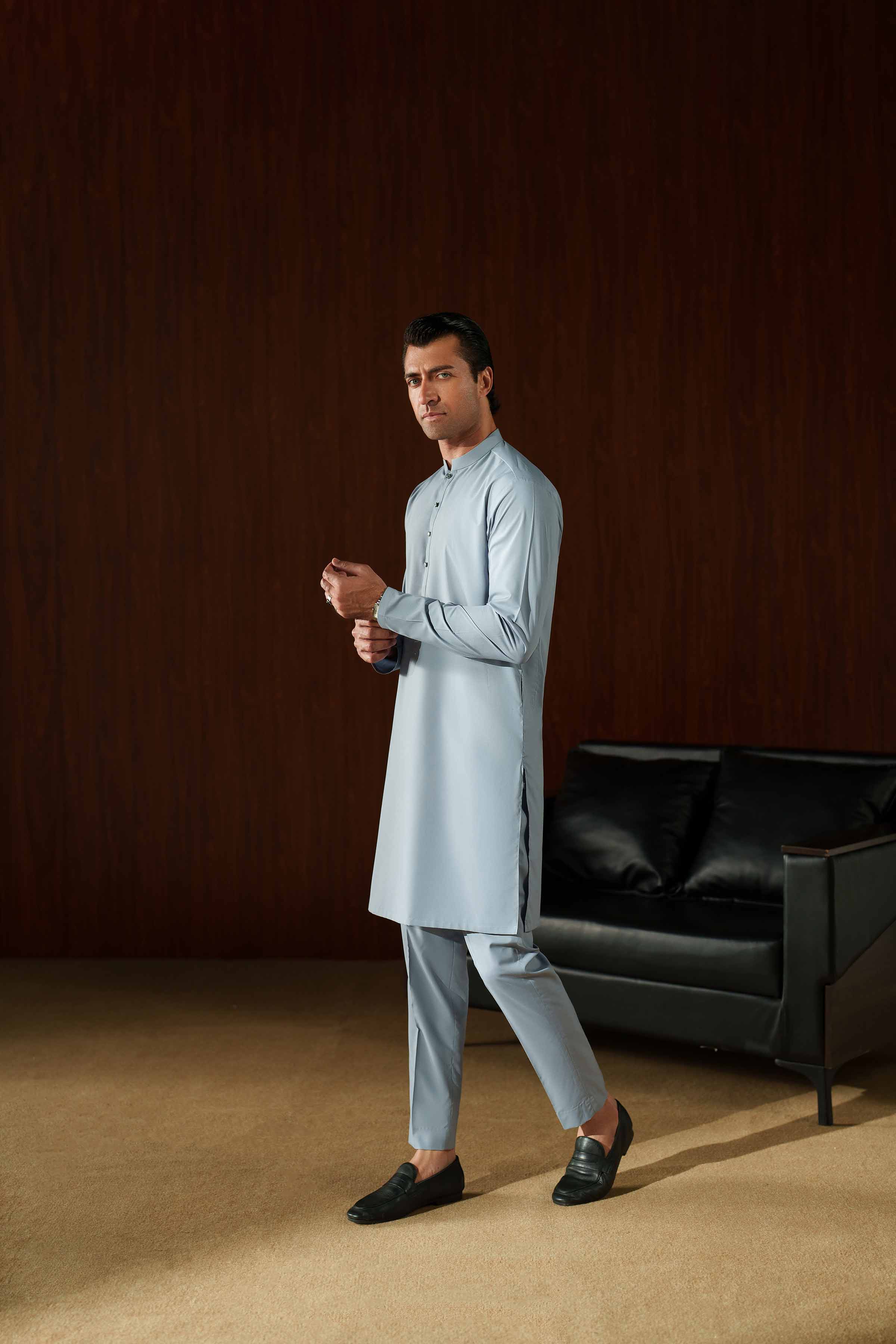 2 Piece - Naqsh Suit - 42508219 Grey Orchid 2PC