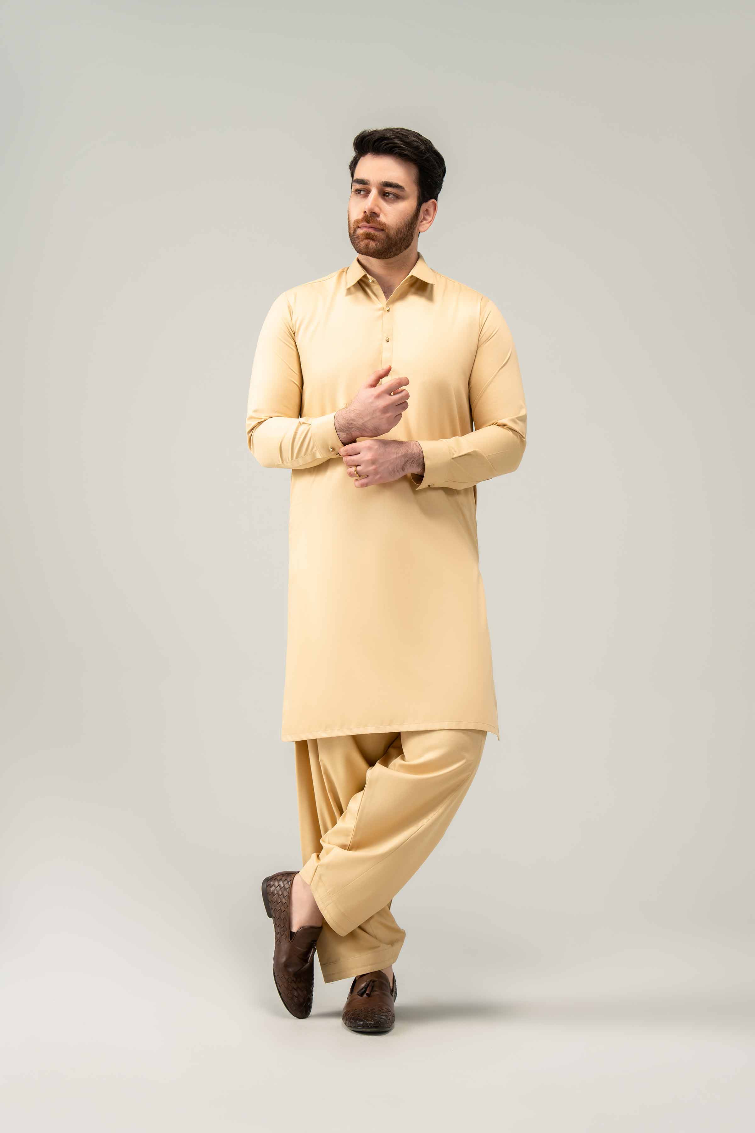 2 Piece - Naqsh Suit - 42508245 Beige Blended 2PC