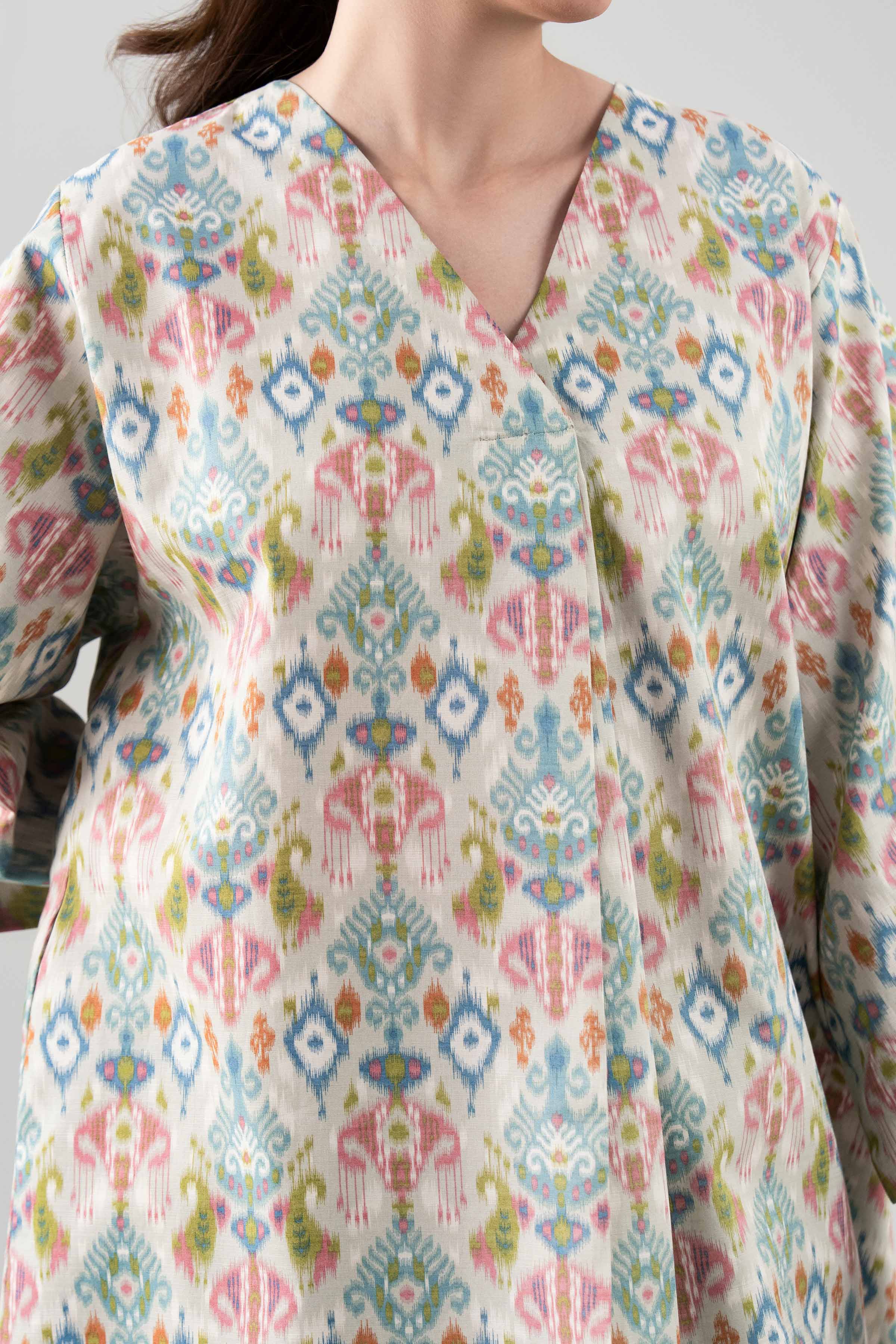 2 Piece - Printed Suit - 42601033 NishatUAE Multi Cambric 2PC Printed Unstitched