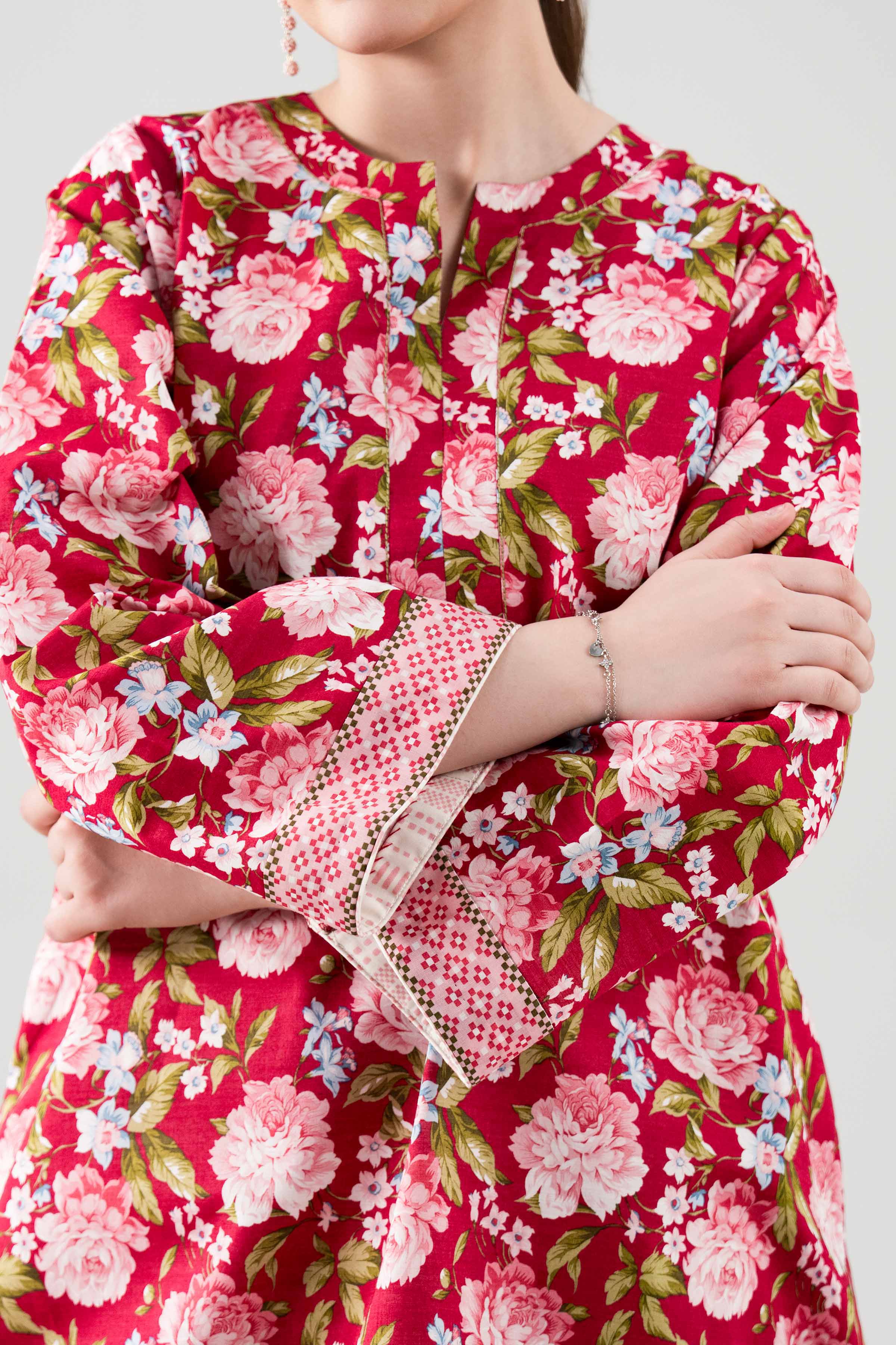 2 Piece - Printed Suit - 42601036 NishatUAE Multi Cambric 2PC Printed Unstitched