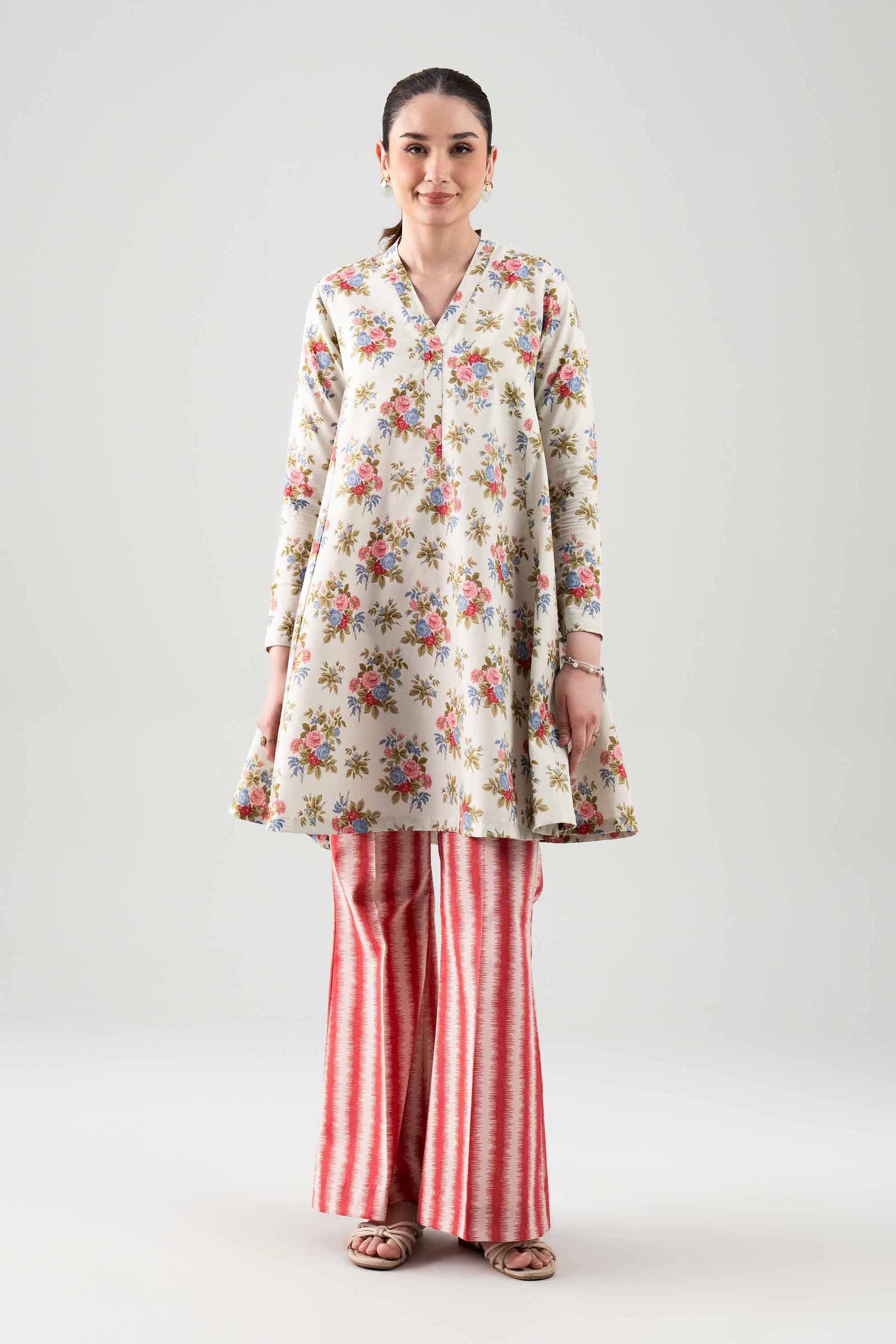 2 Piece - Printed Suit - 42601038 NishatUAE Multi Cambric 2PC Printed Unstitched