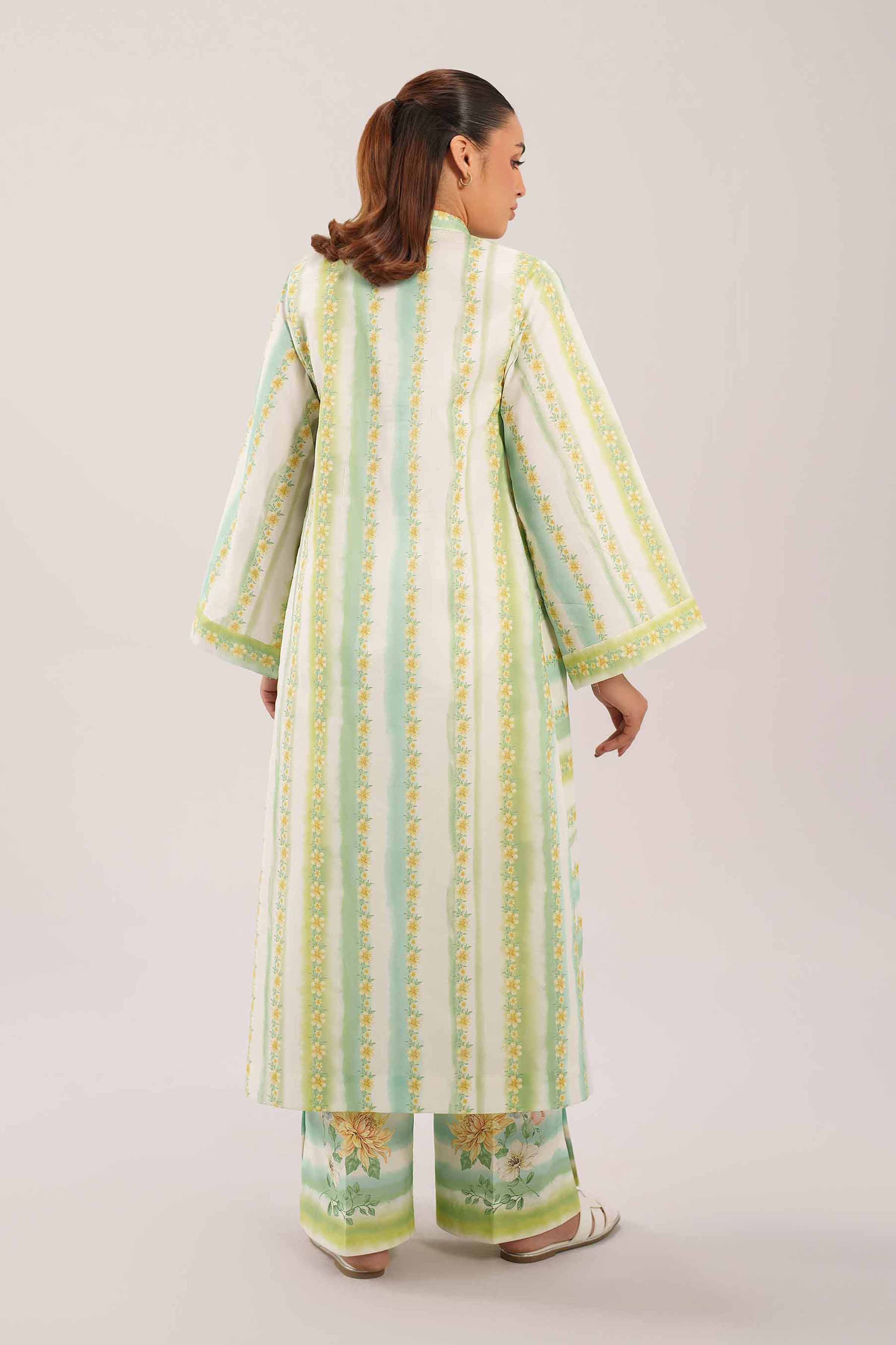 2 Piece - Digital Printed Suit - 42601067 NishatUAE Green Lawn 2PC Printed Unstitched