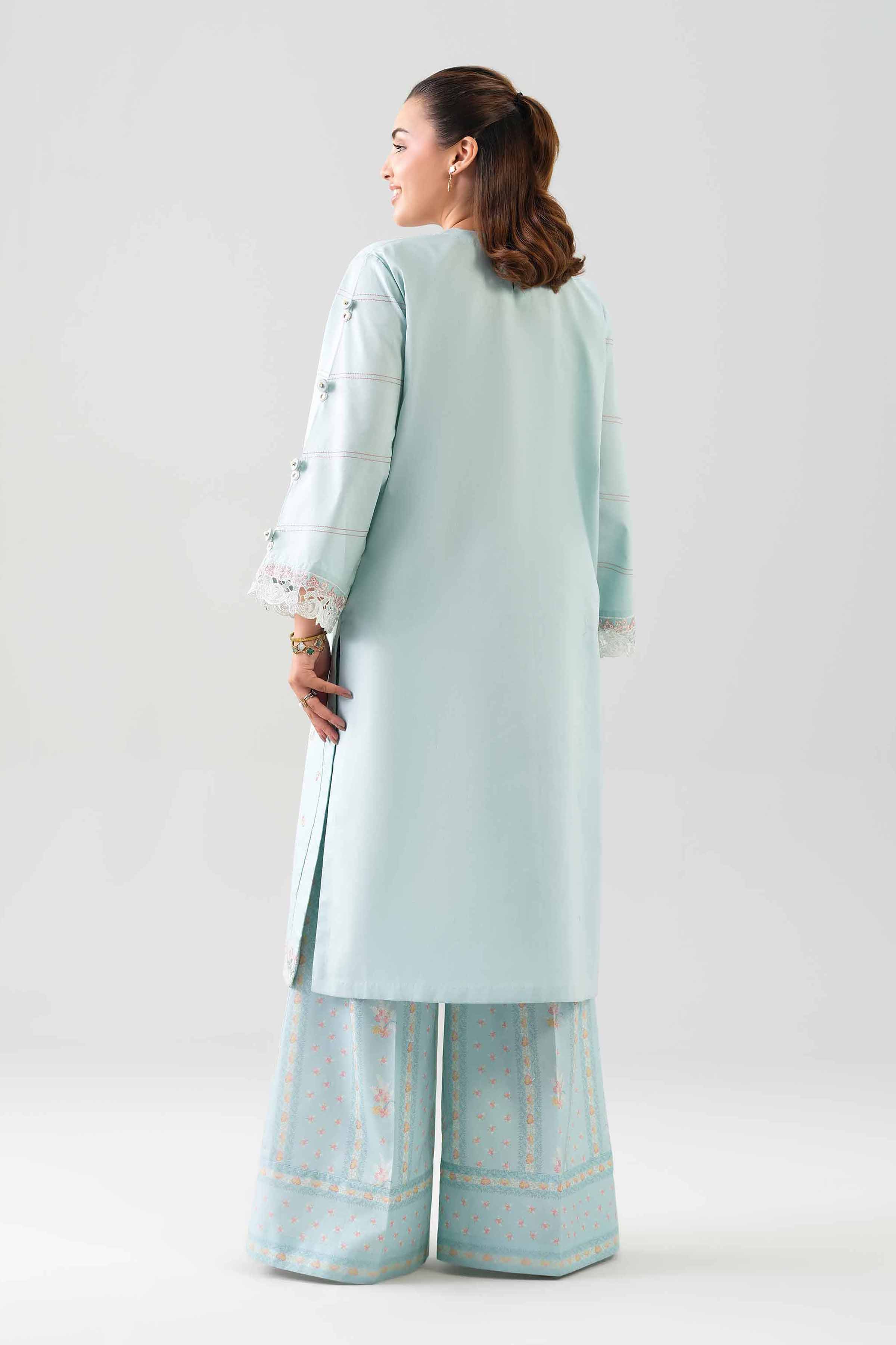 2 Piece - Digital Printed Embroidered Suit - 42601087