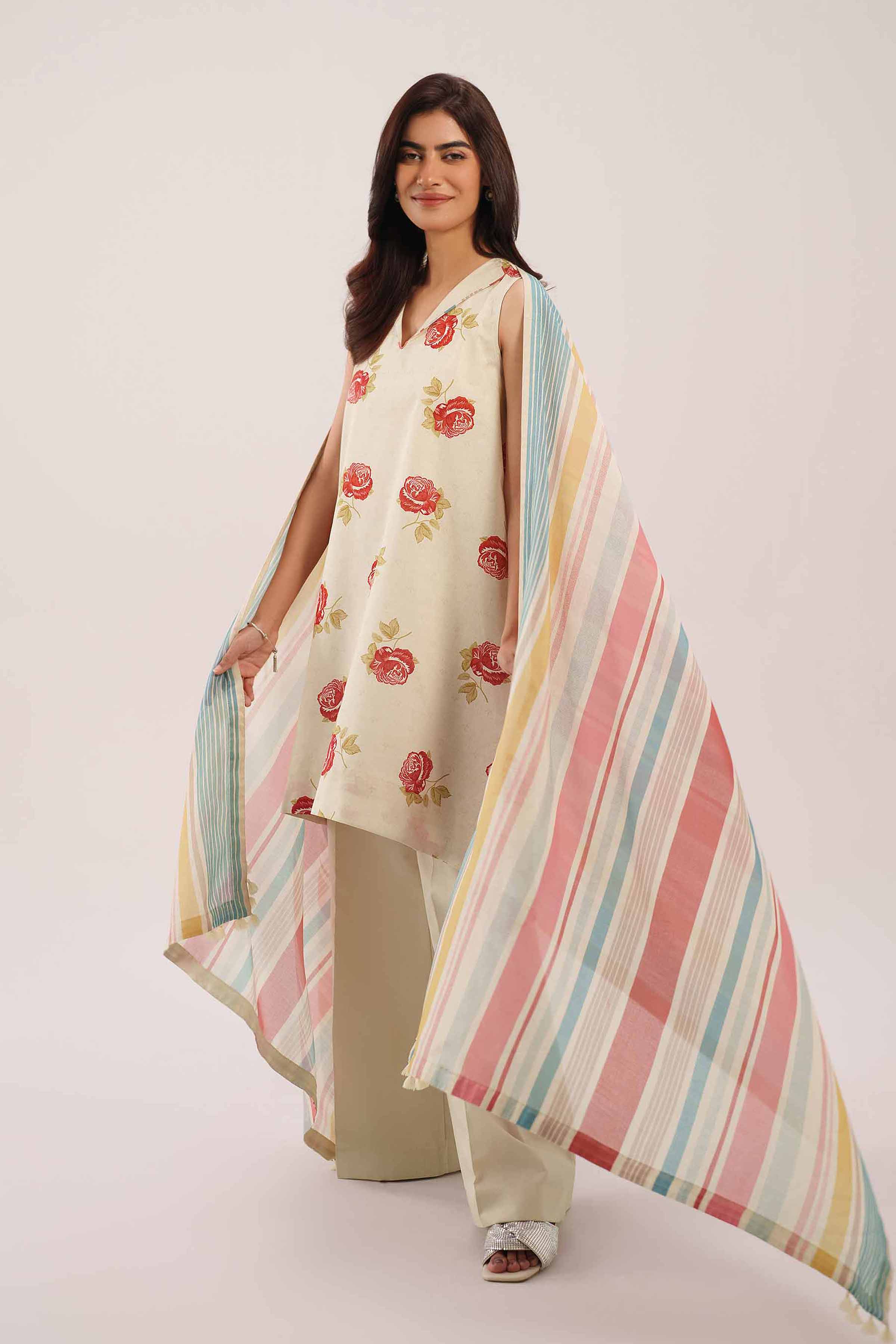 3 Piece - Printed Suit - 42601122