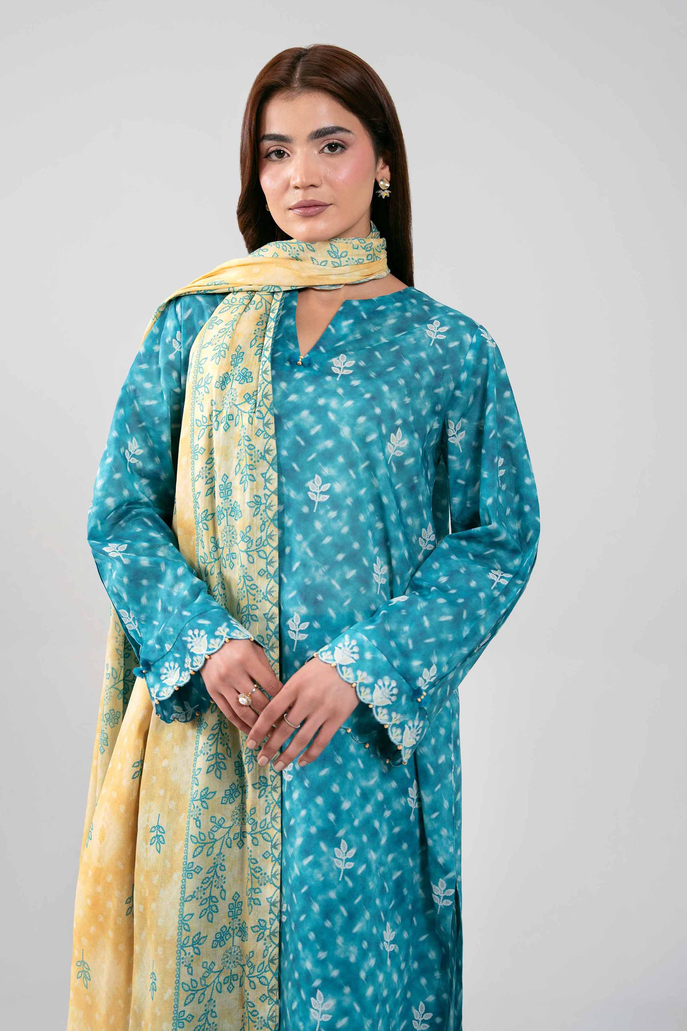 3 Piece - Printed Suit - 42601134 Blue Lawn 3PC Printed