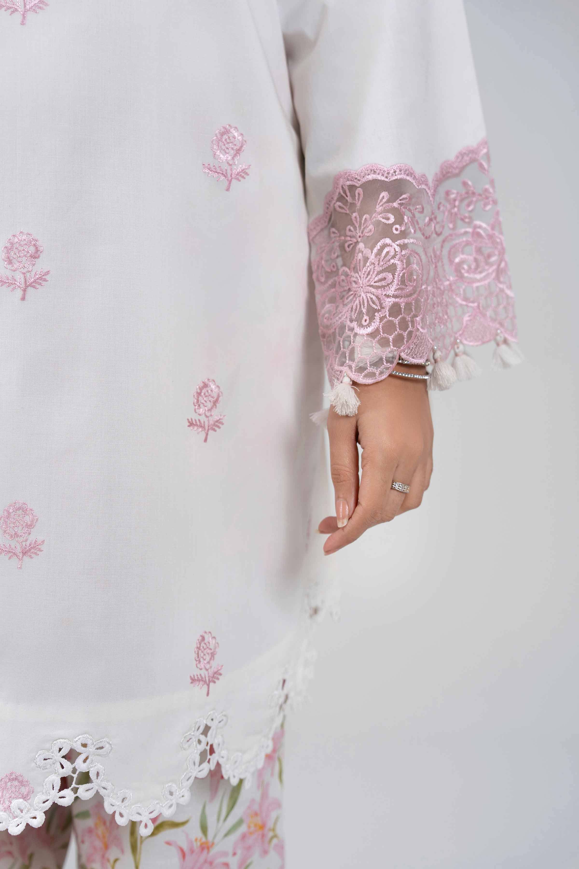 3 Piece - Digital Printed Embroidered Suit - 42601195
