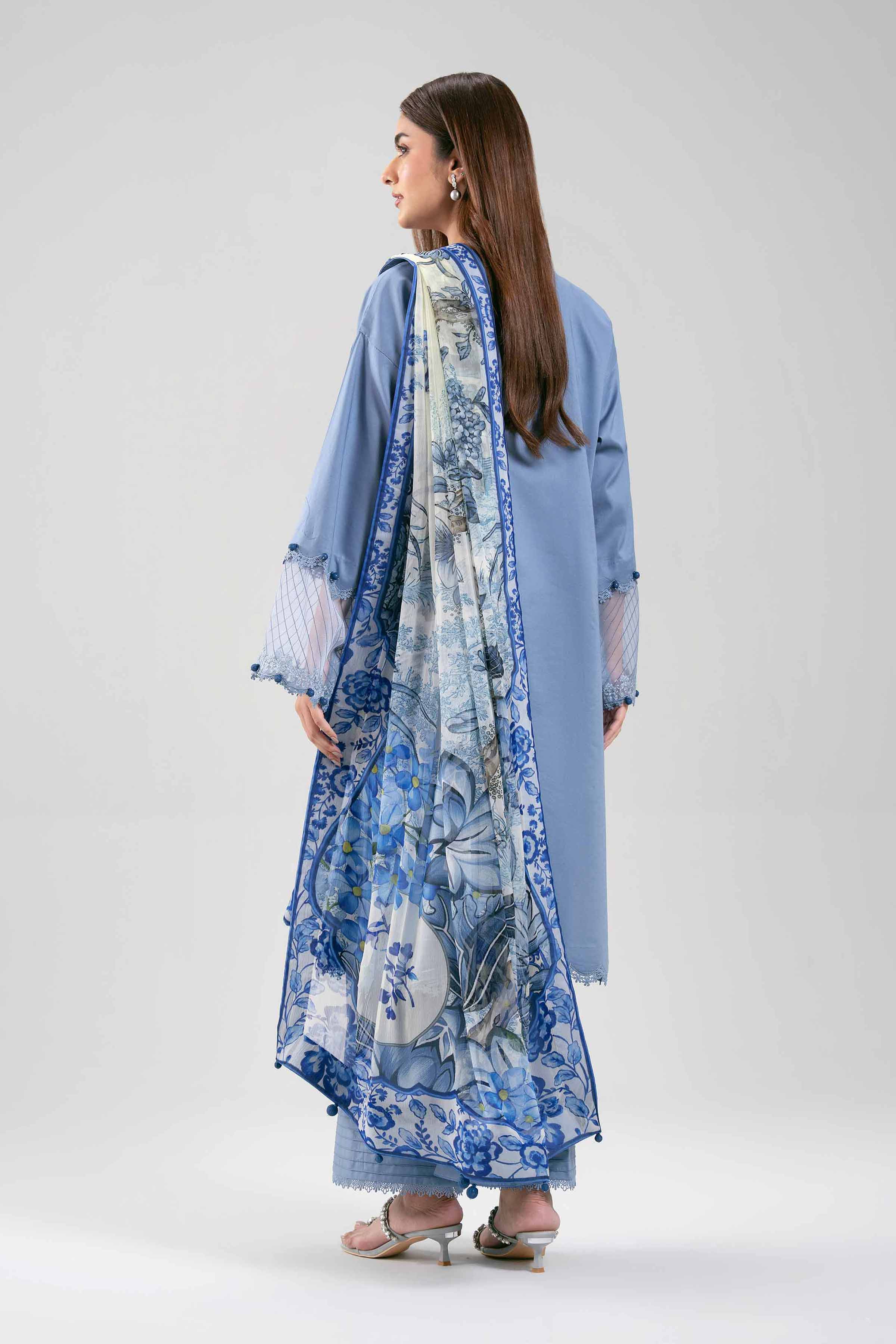 3 Piece - Digital Printed Embroidered Suit - 42601224