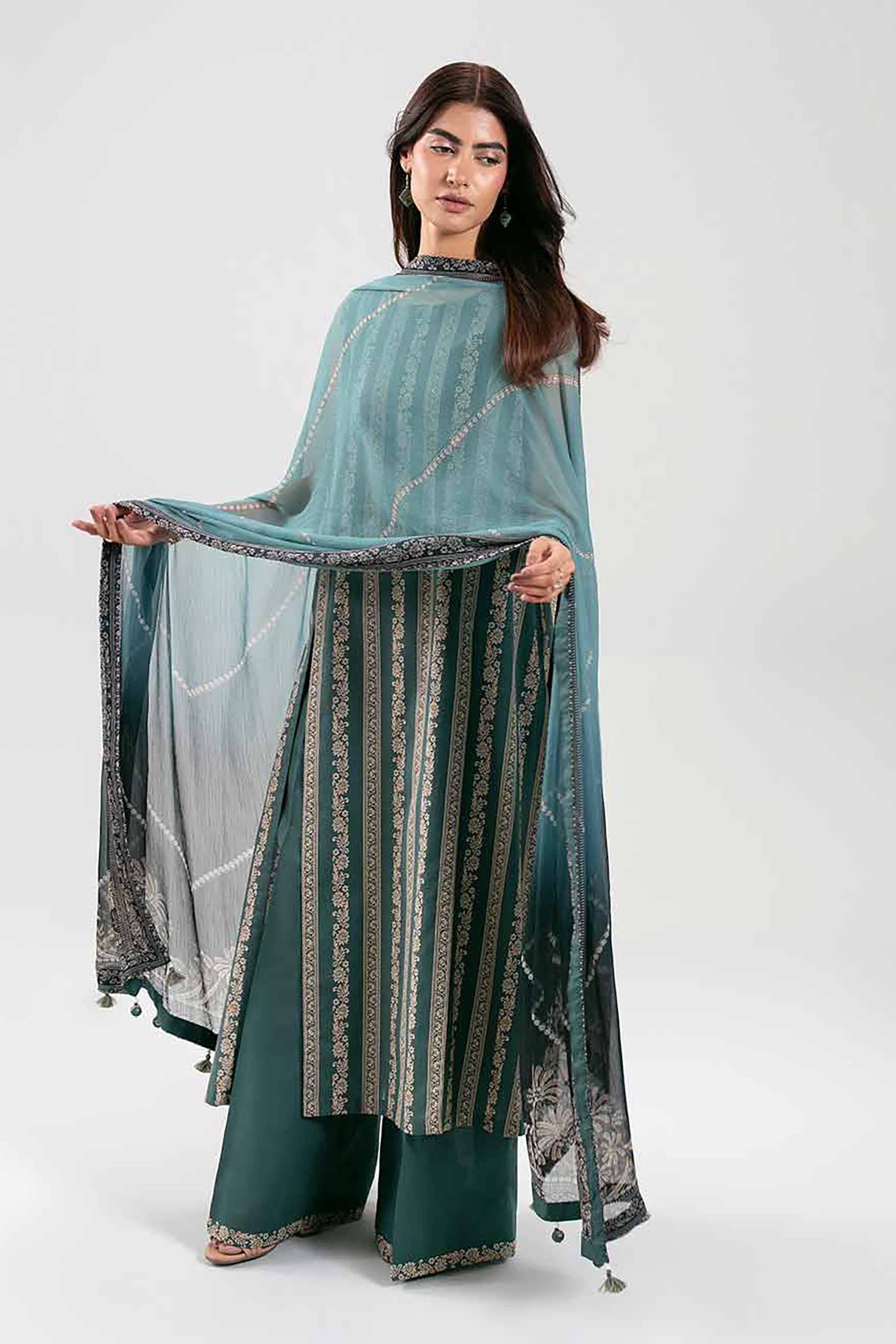3 Piece - Digital Printed Suit - 42601248