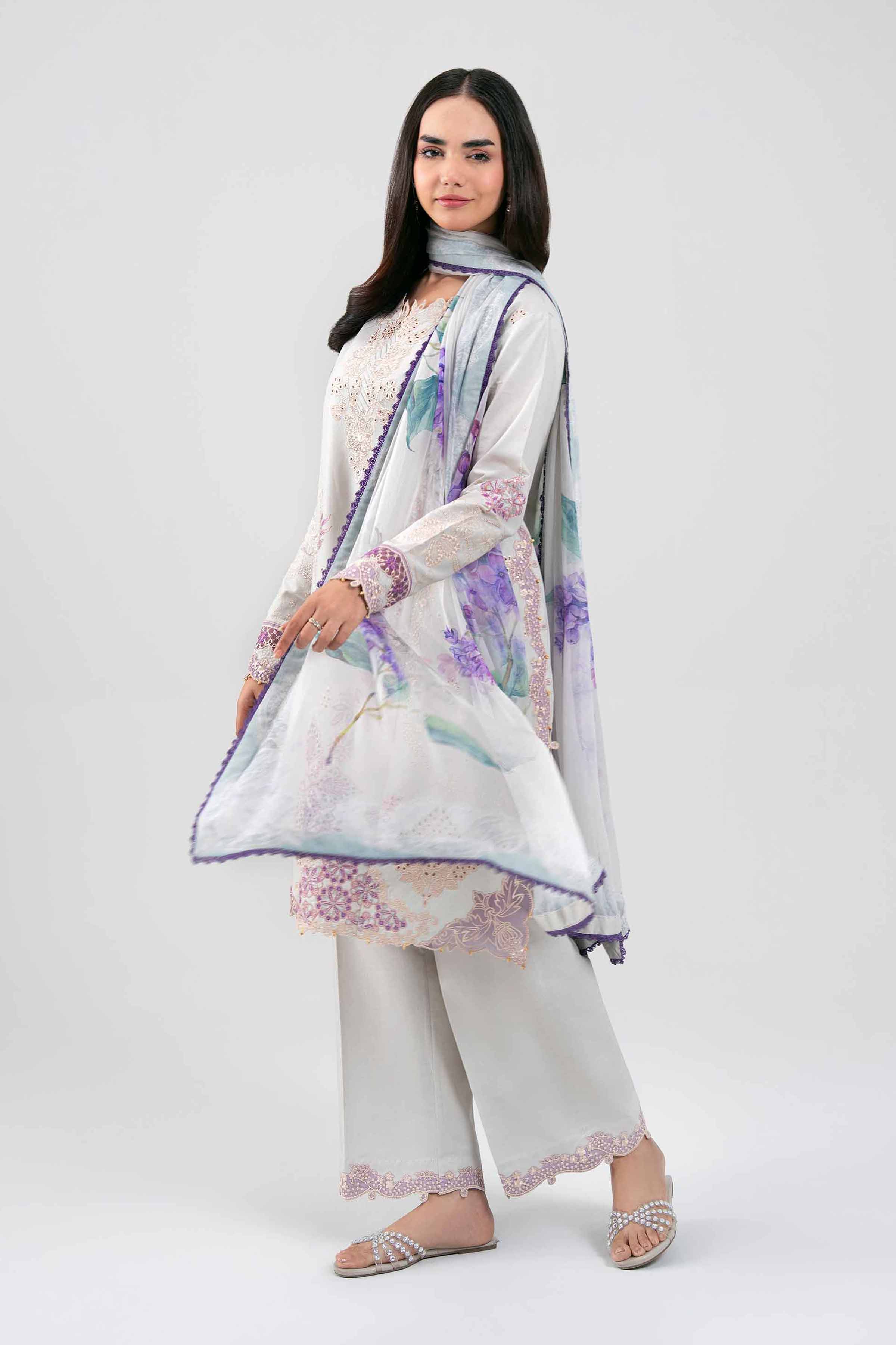 3 Piece - Embroidered Suit - 42601284 for Women - Unstitched Collection 