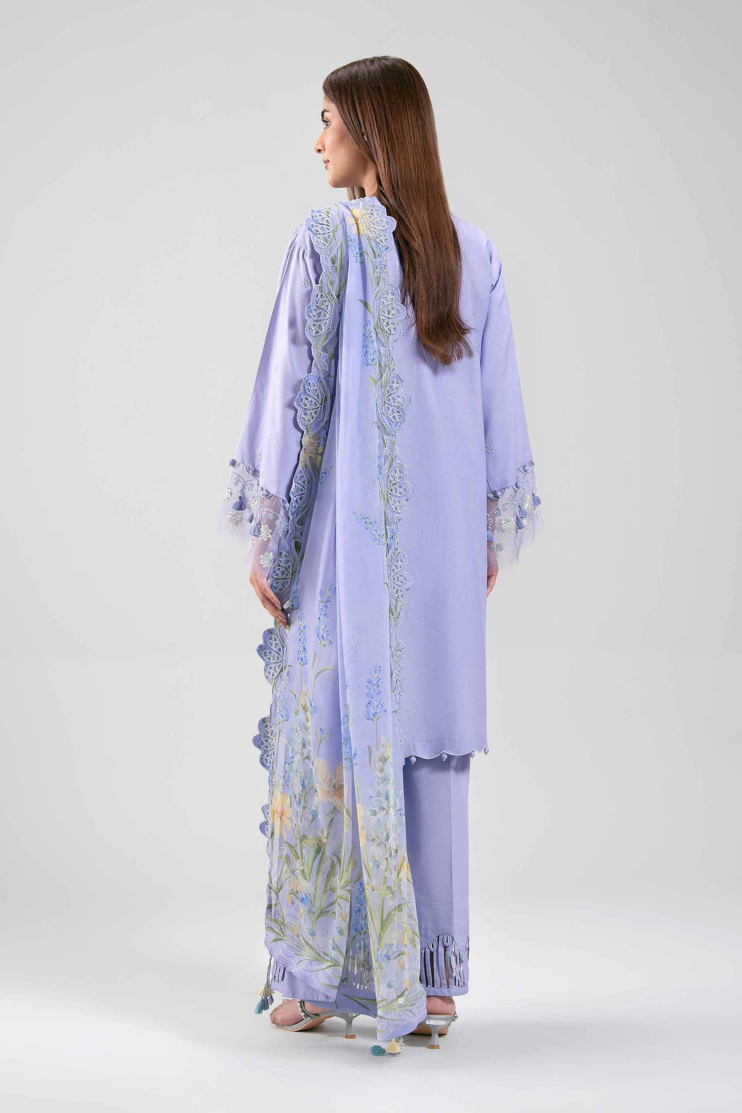 3 Piece - Digital Printed Embroidered Suit - 42601286  Lawn 3PC Embroidered Summer