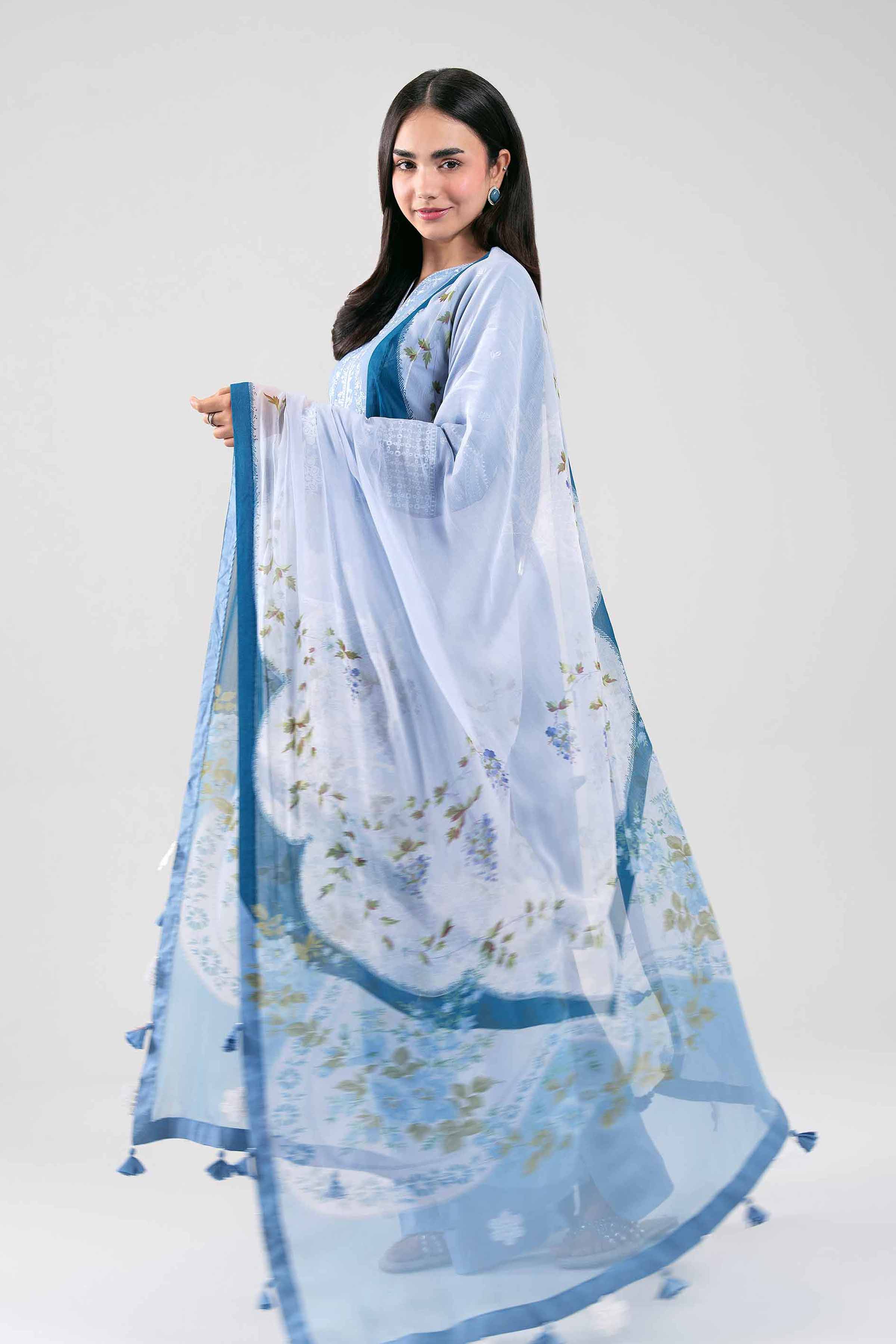 3 Piece - Embroidered Suit - 42601290 for Women - Unstitched Collection 