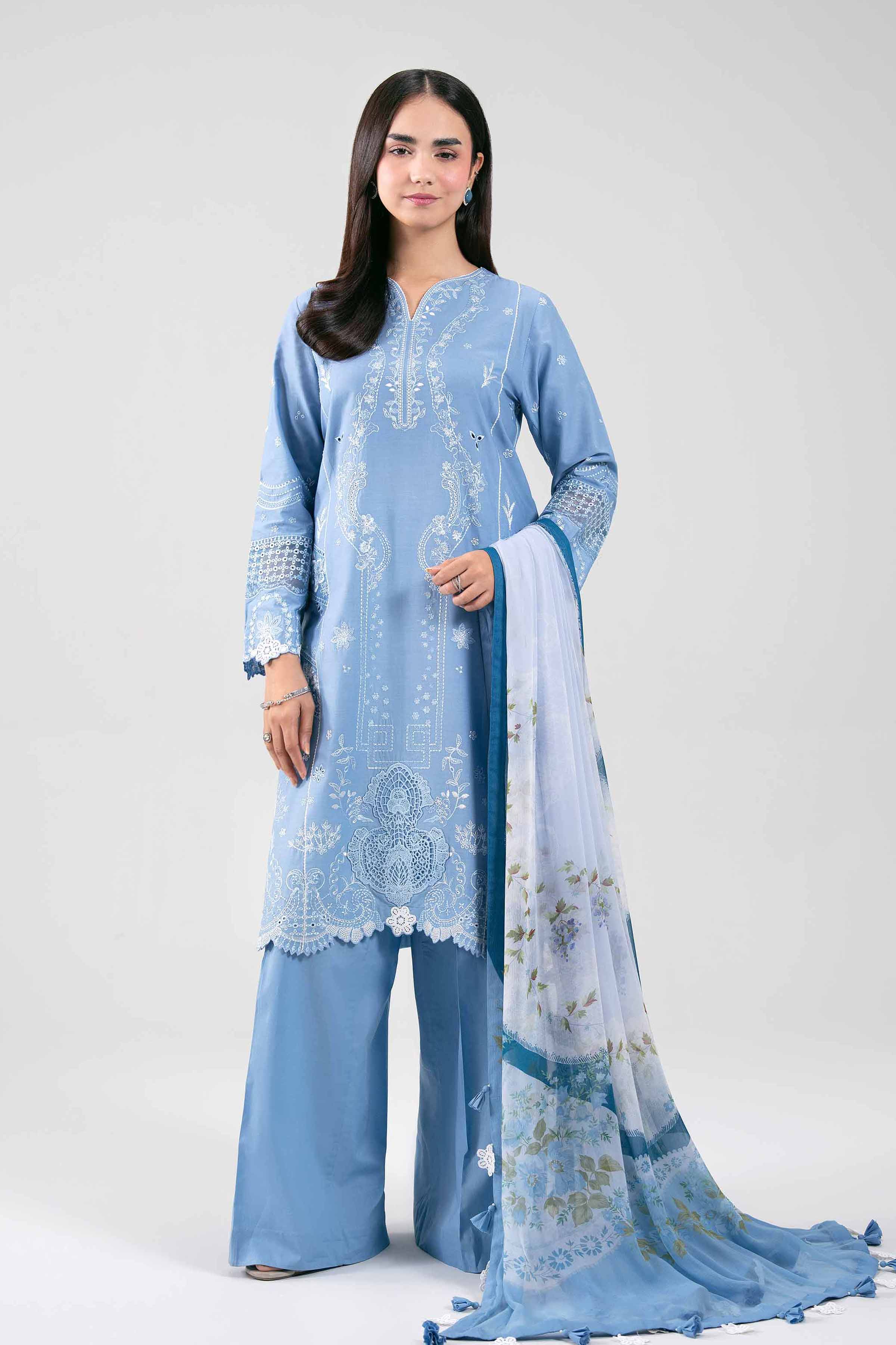 3 Piece - Embroidered Suit - 42601290 for Women - Unstitched Collection 