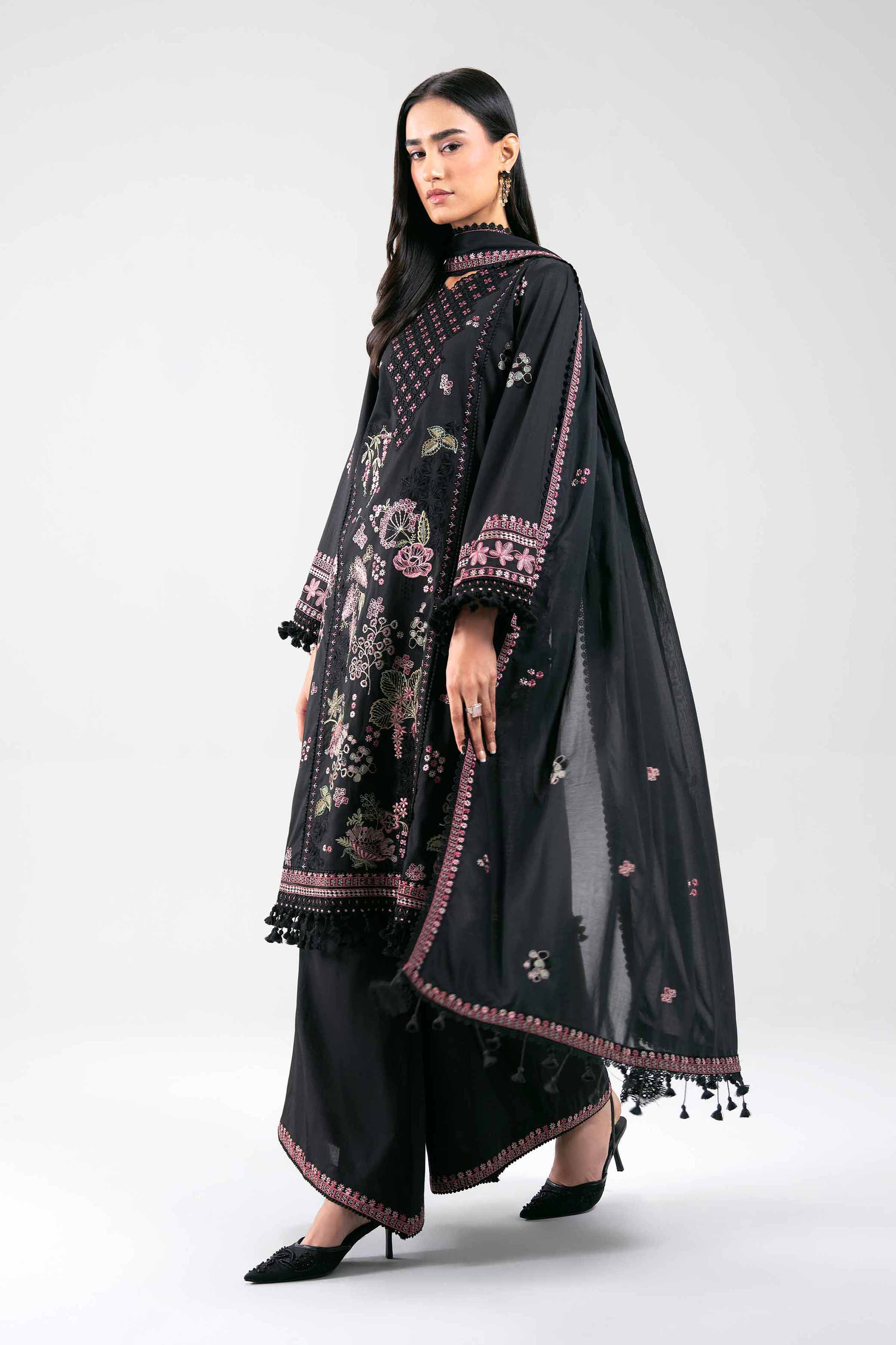 3 Piece - Embroidered Suit - 42601299 for Women - Unstitched Collection 