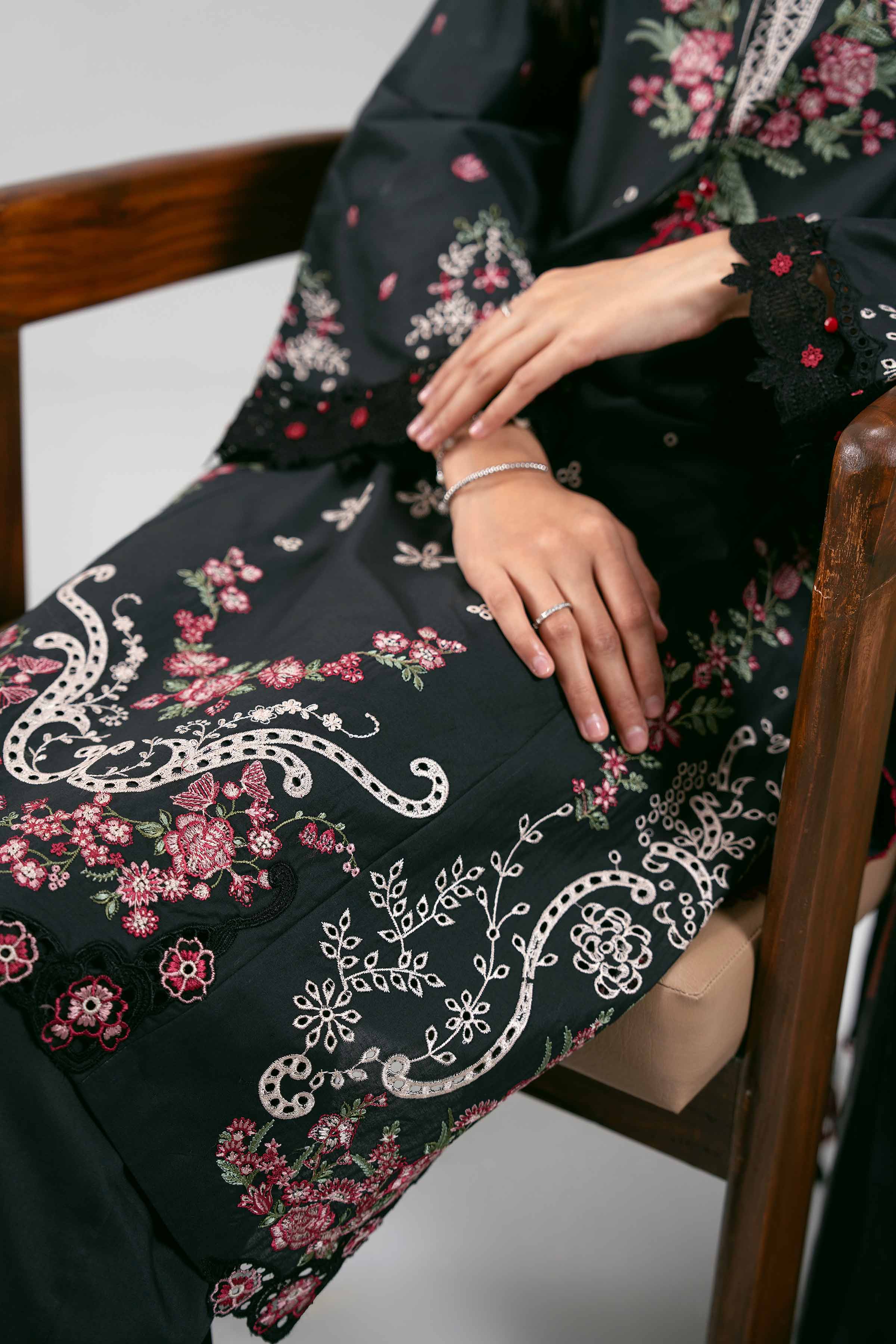 3 Piece - Digital Printed Embroidered Suit - 42601308