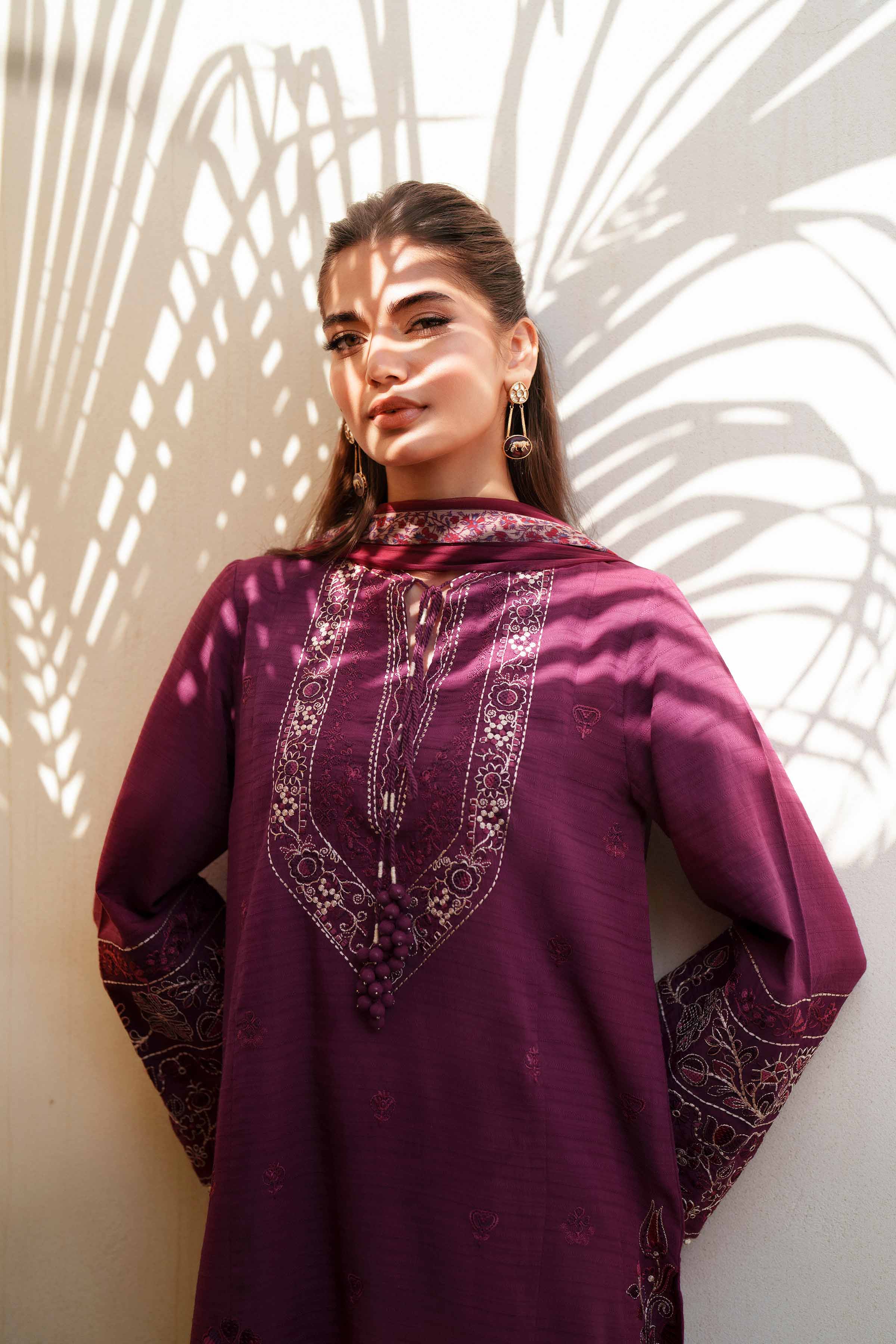 3 Piece - Digital Printed Embroidered Suit - 42601311