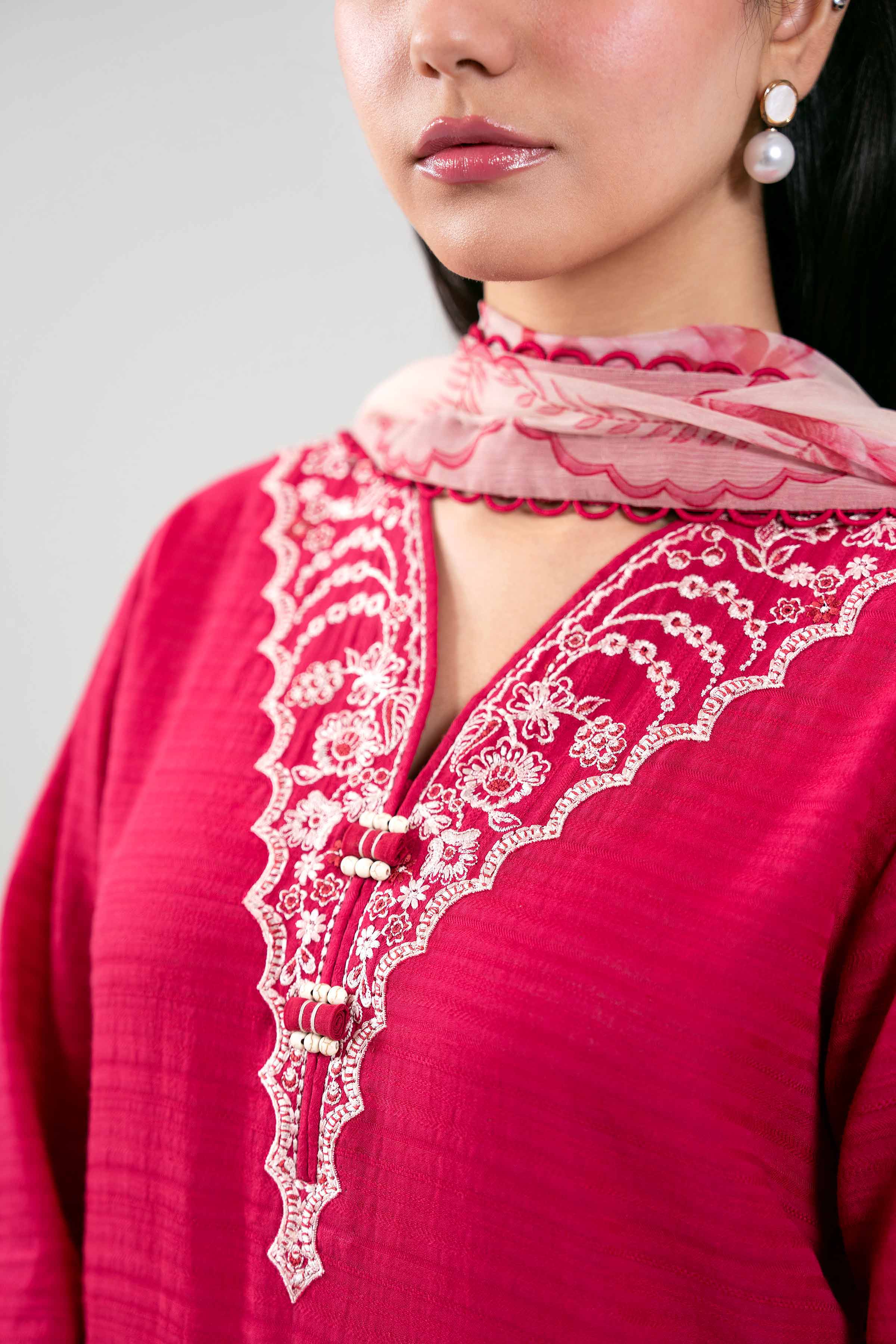 3 Piece - Digital Printed Embroidered Suit - 42601312
