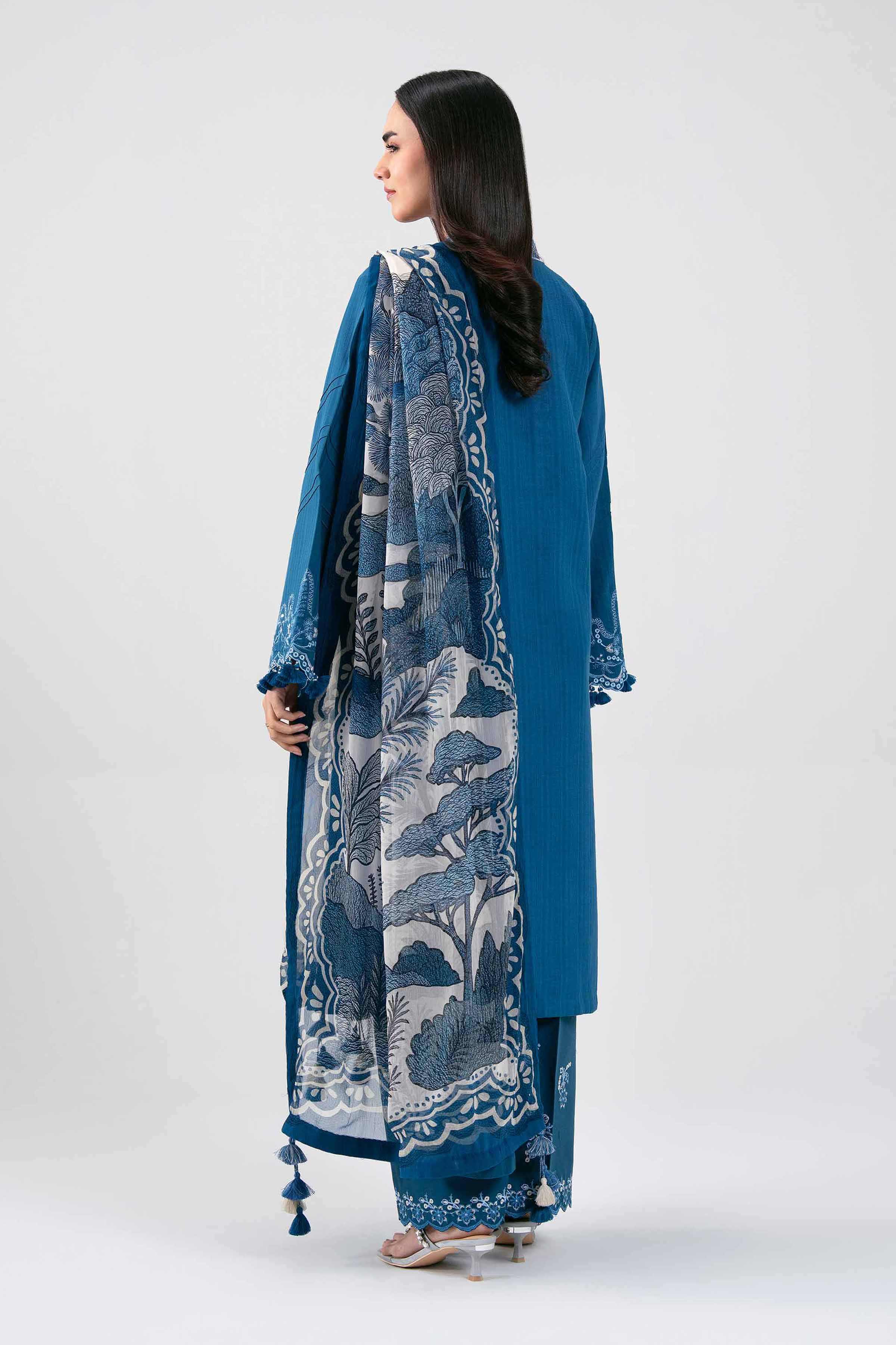 3 Piece - Embroidered Suit - 42601314 for Women - Unstitched Collection 