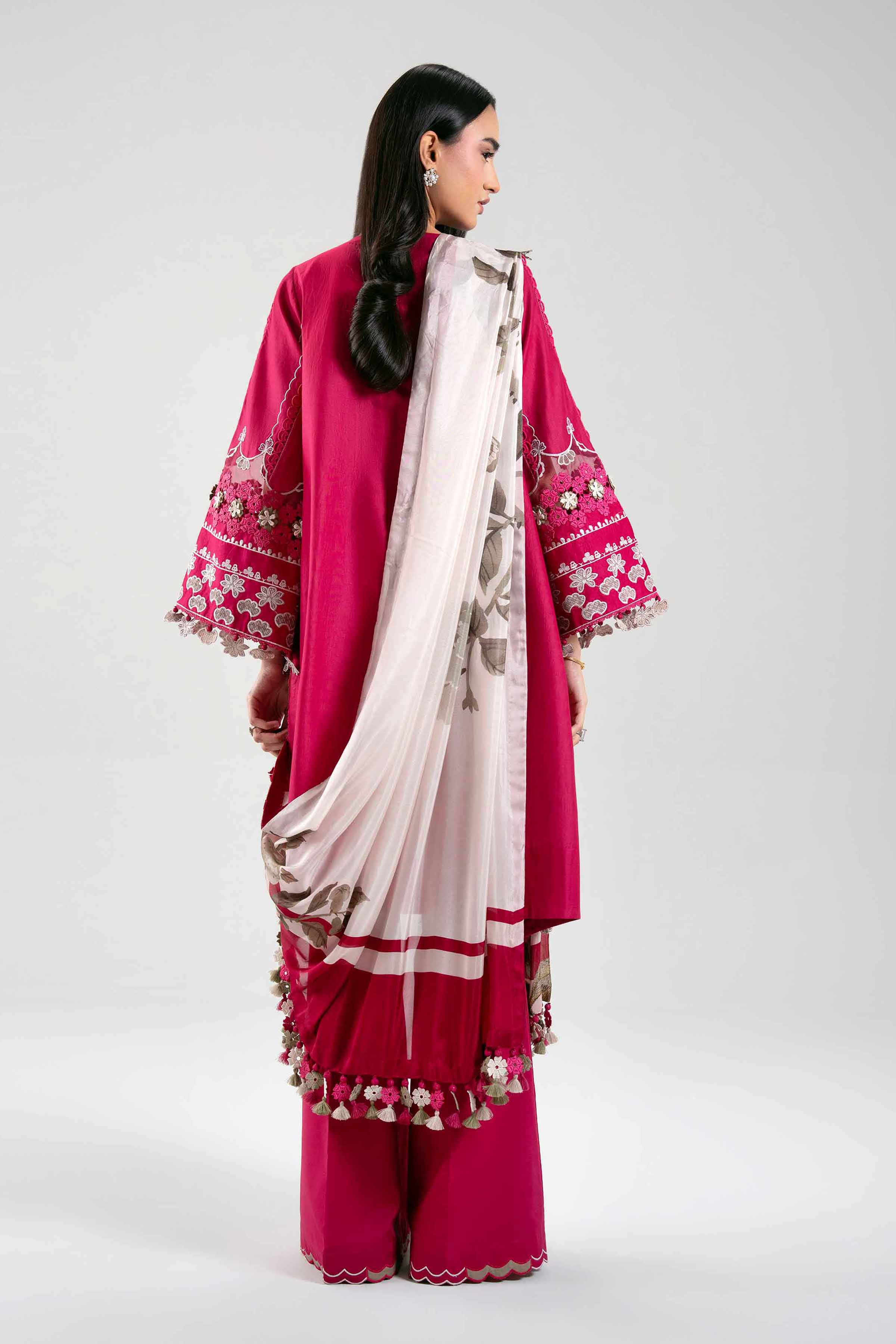 3 Piece - Digital Printed Embroidered Suit - 42601316