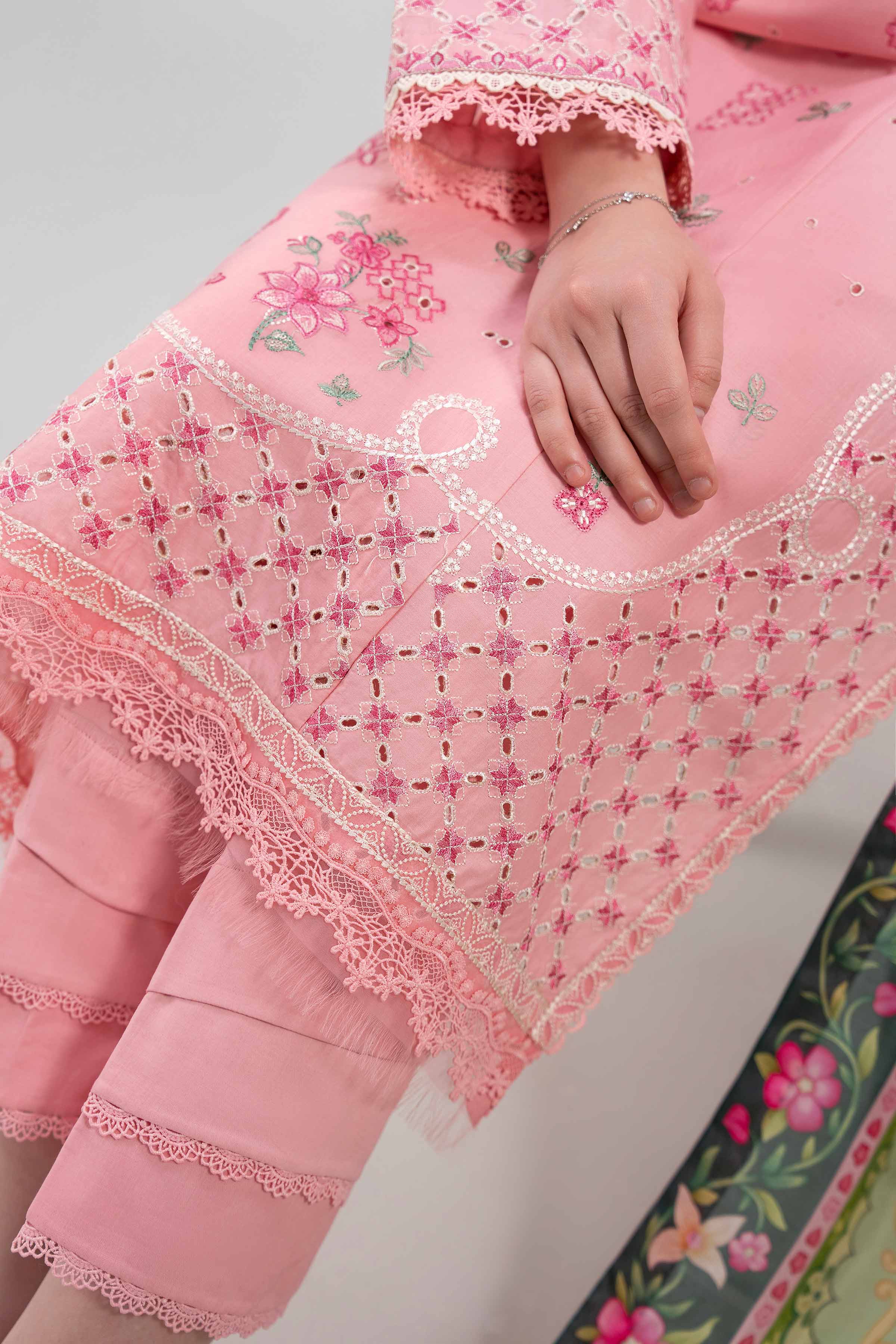 3 Piece - Digital Printed Embroidered Suit - 42601317