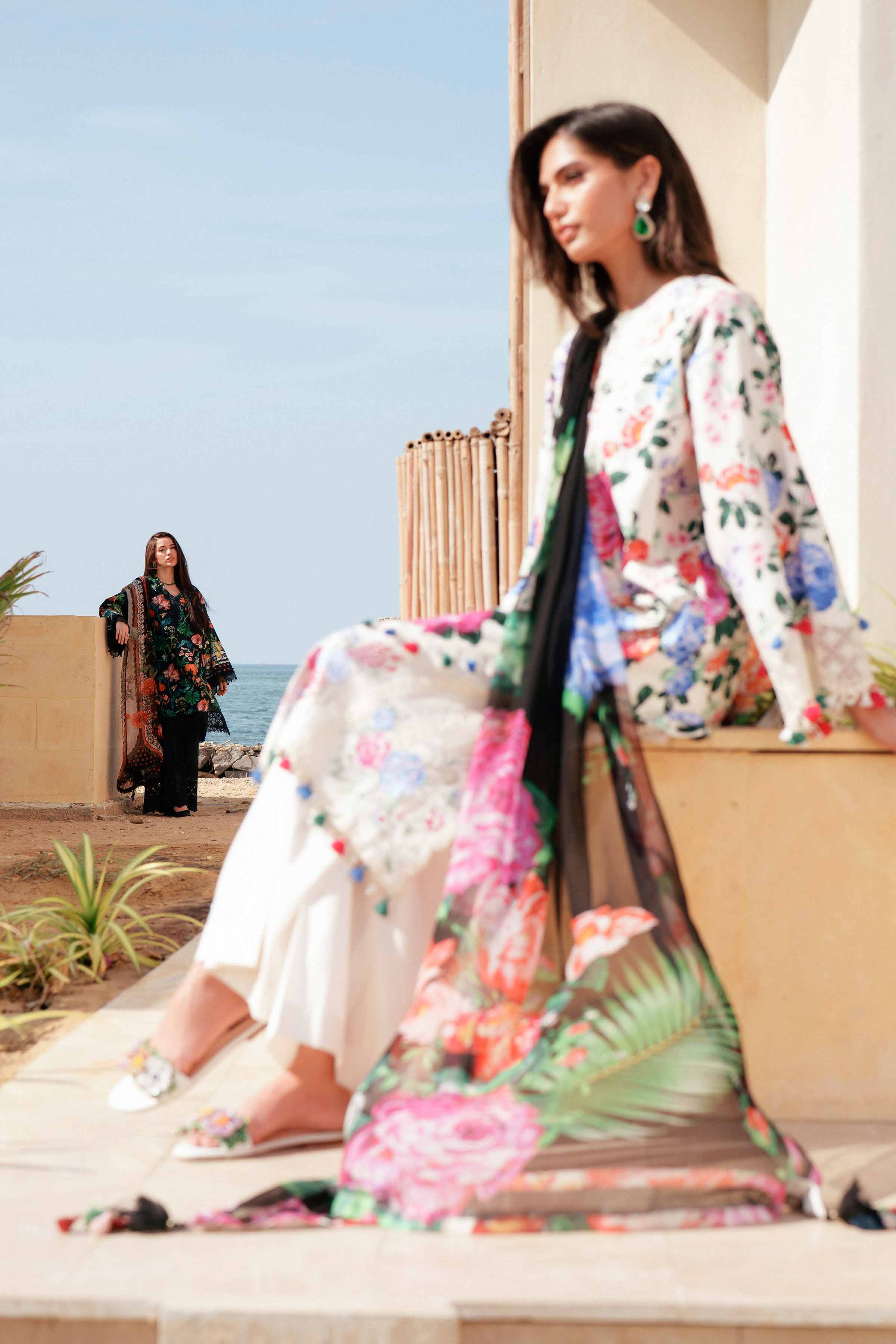 3 Piece - Digital Printed Embroidered Suit - 42601331