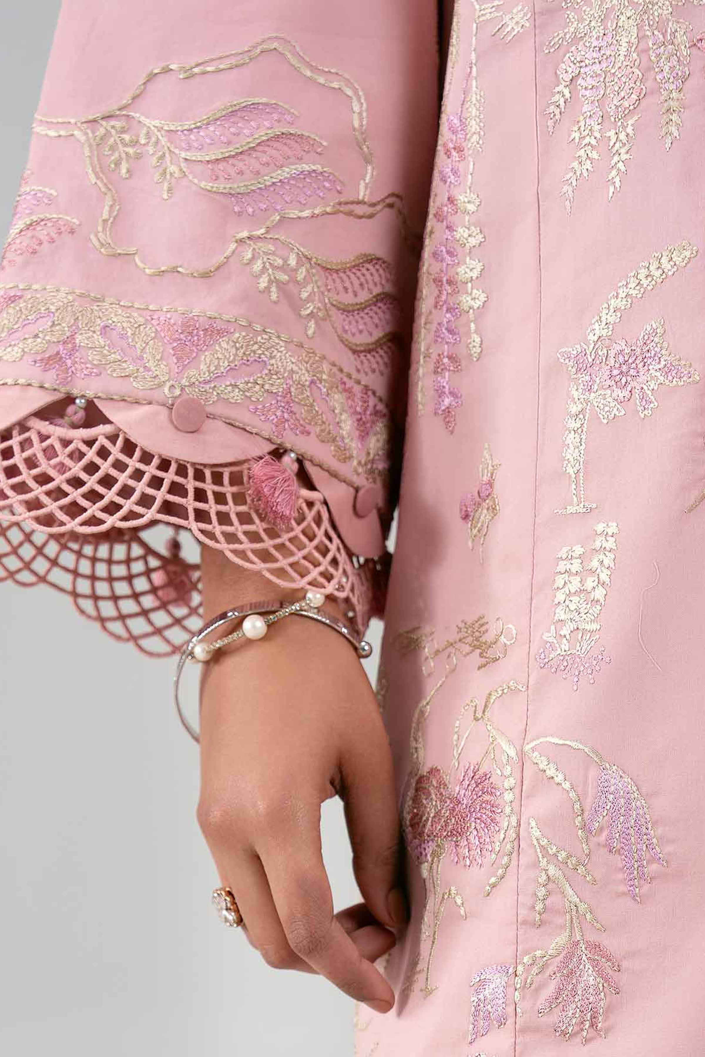 3 Piece - Digital Printed Embroidered Suit - 42601337 Pink Lawn 3PC Embroidered UNSTITCHED