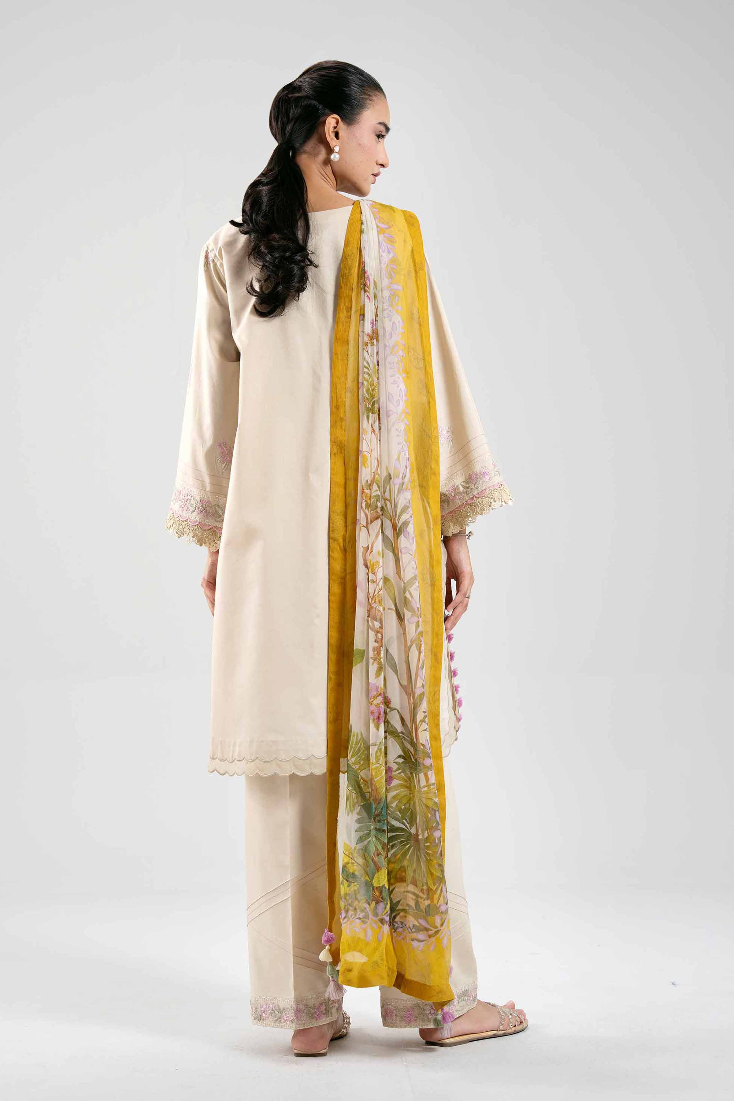 3 Piece - Digital Printed Embroidered Suit - 42601340