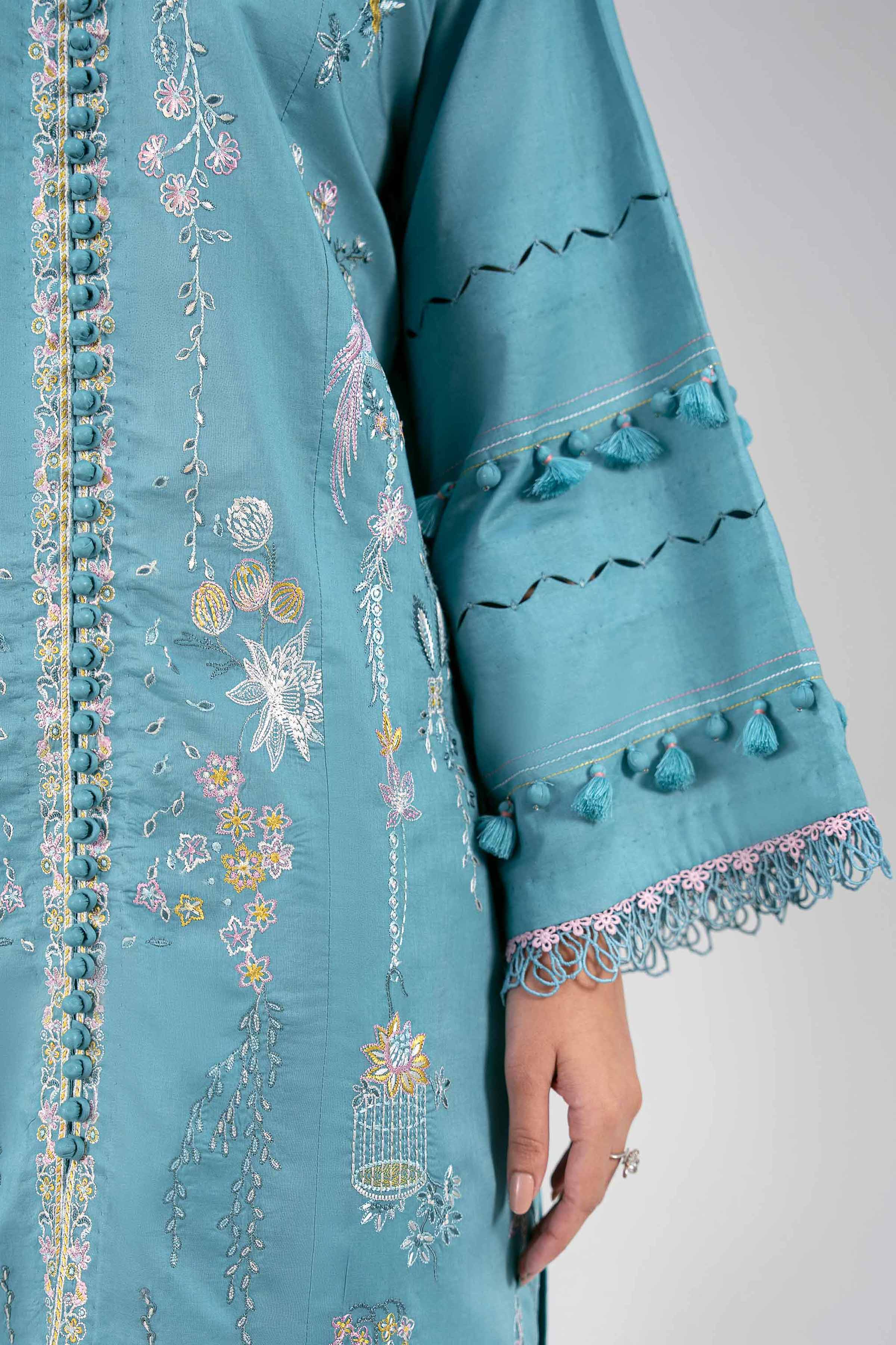 3 Piece - Digital Printed Embroidered Suit - 42601343