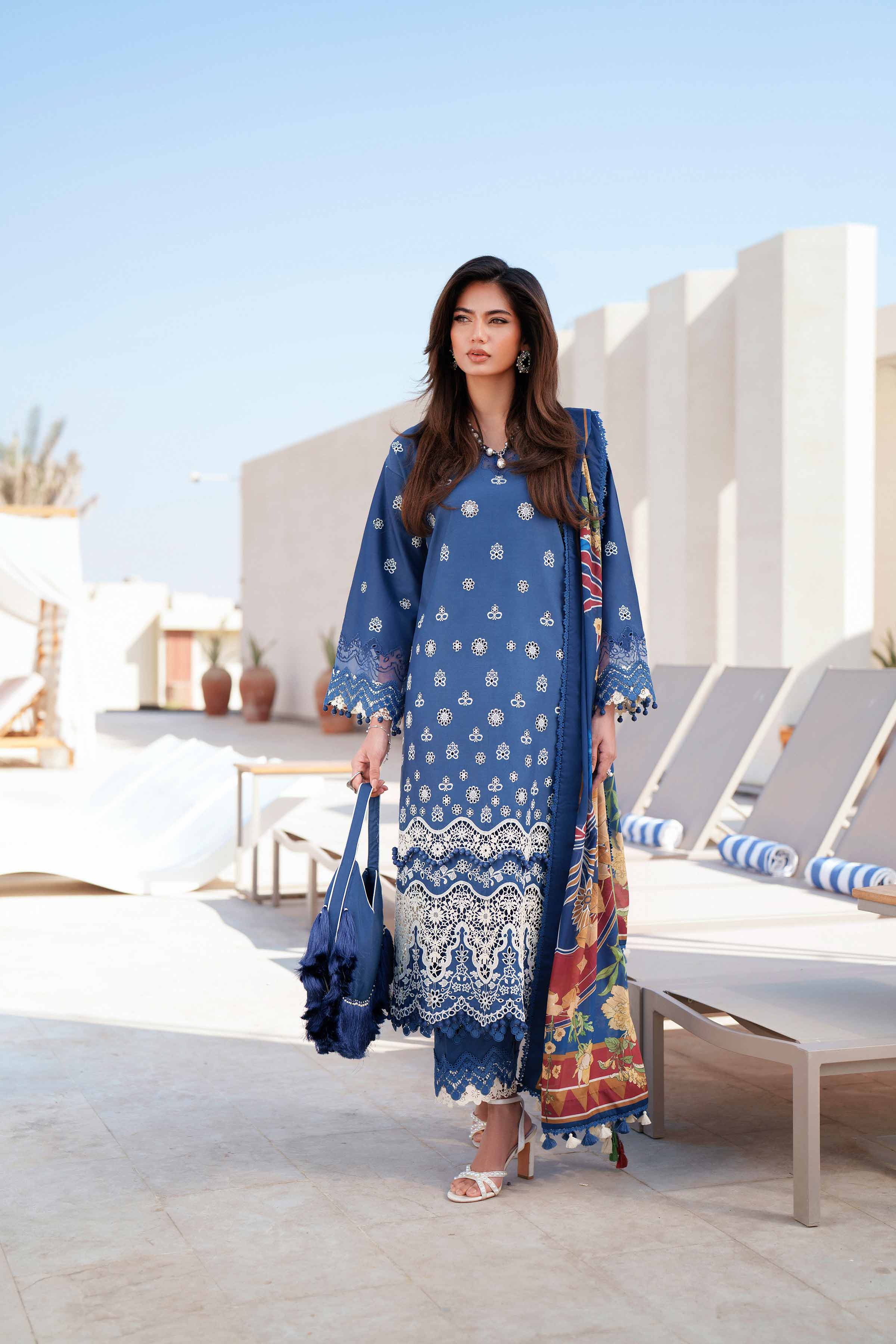 3 Piece - Digital Printed Embroidered Suit - 42601346