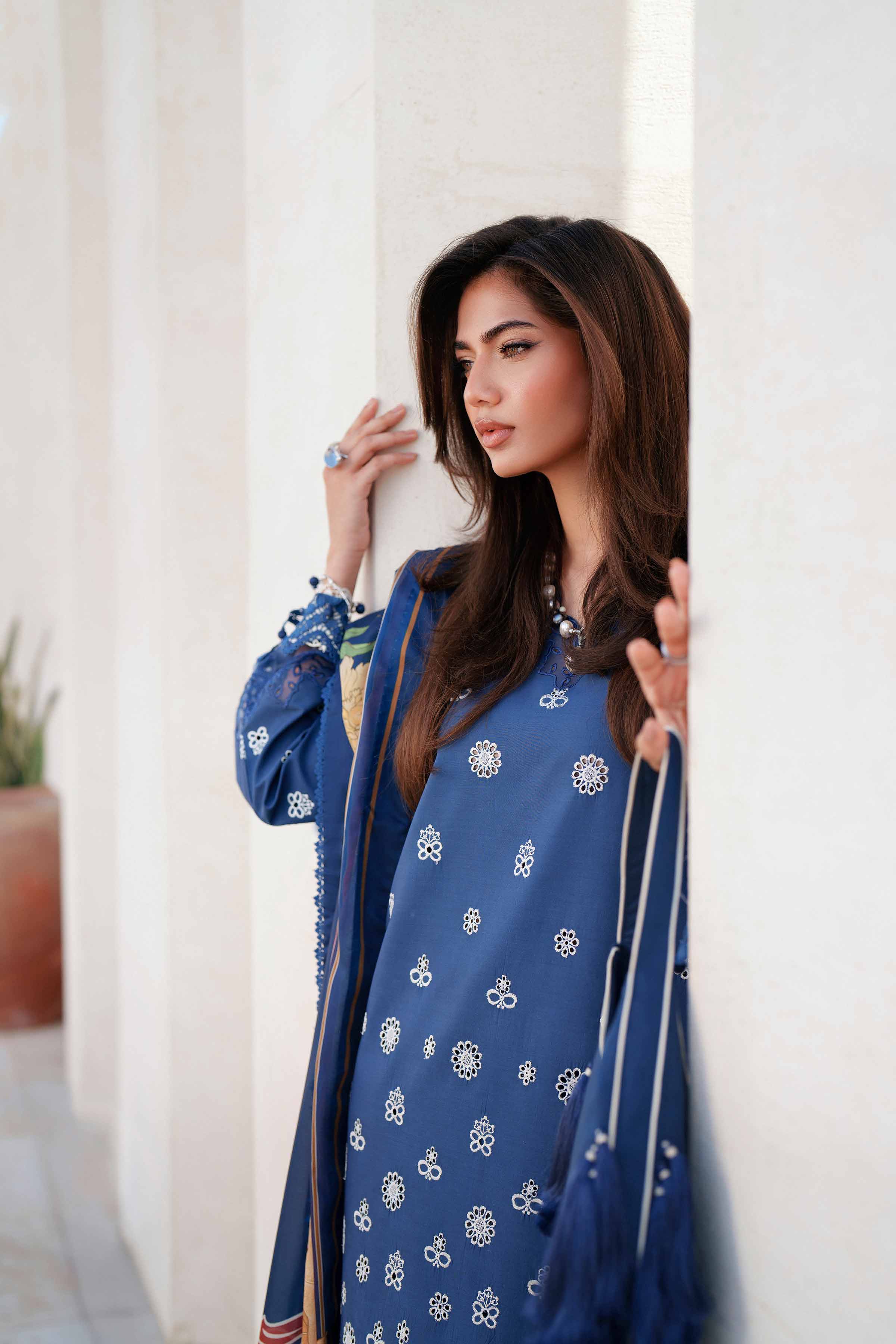 3 Piece - Digital Printed Embroidered Suit - 42601346