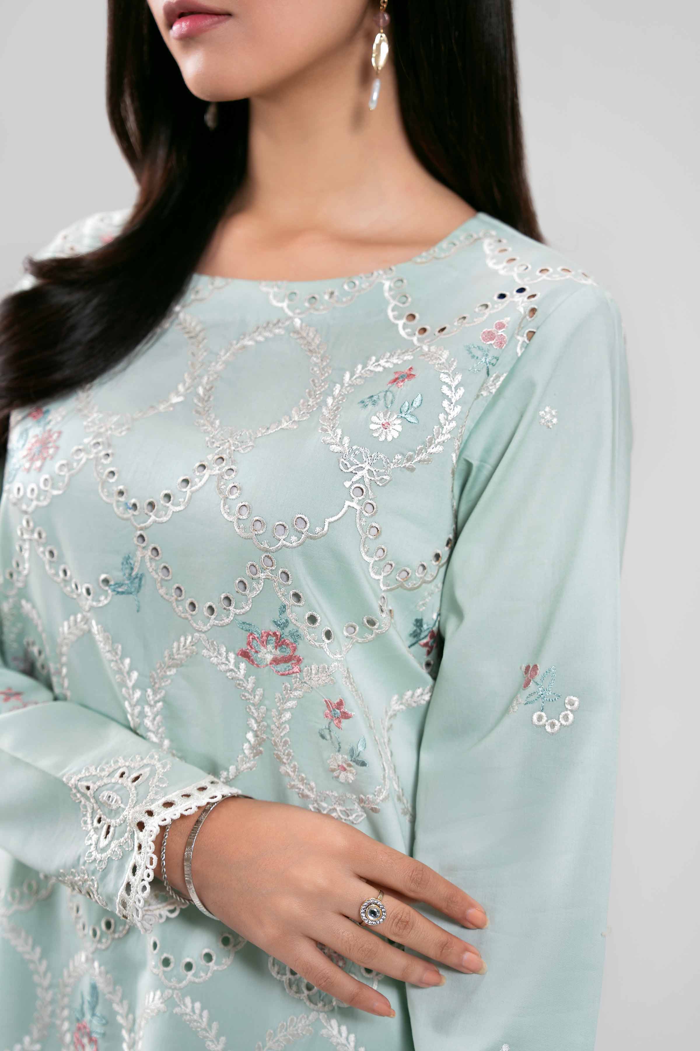 3 Piece - Digital Printed Embroidered Suit - 42601348