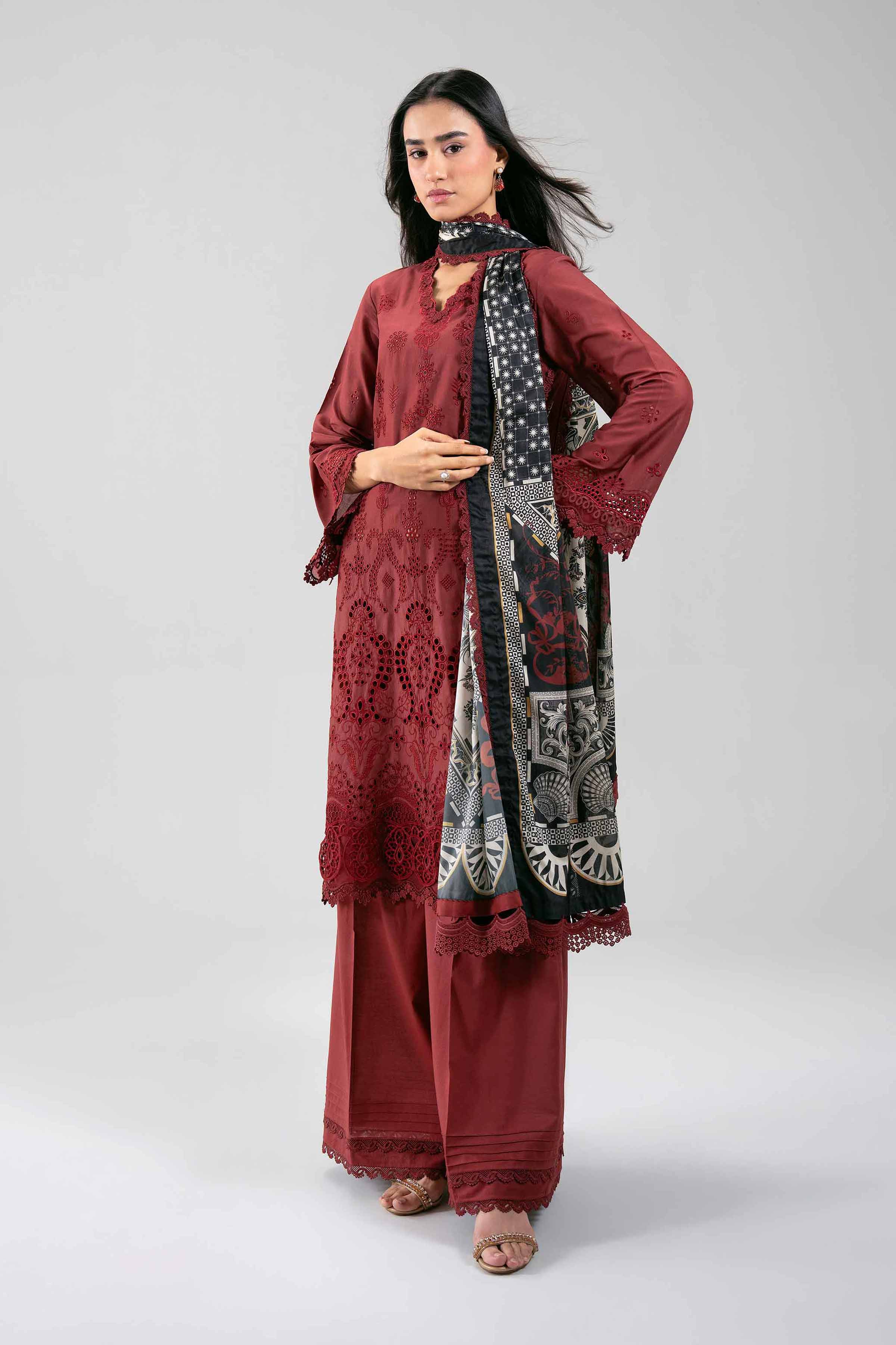 3 Piece - Embroidered Suit - 42601349 NishatUAE   3PC Embroidered Unstitched