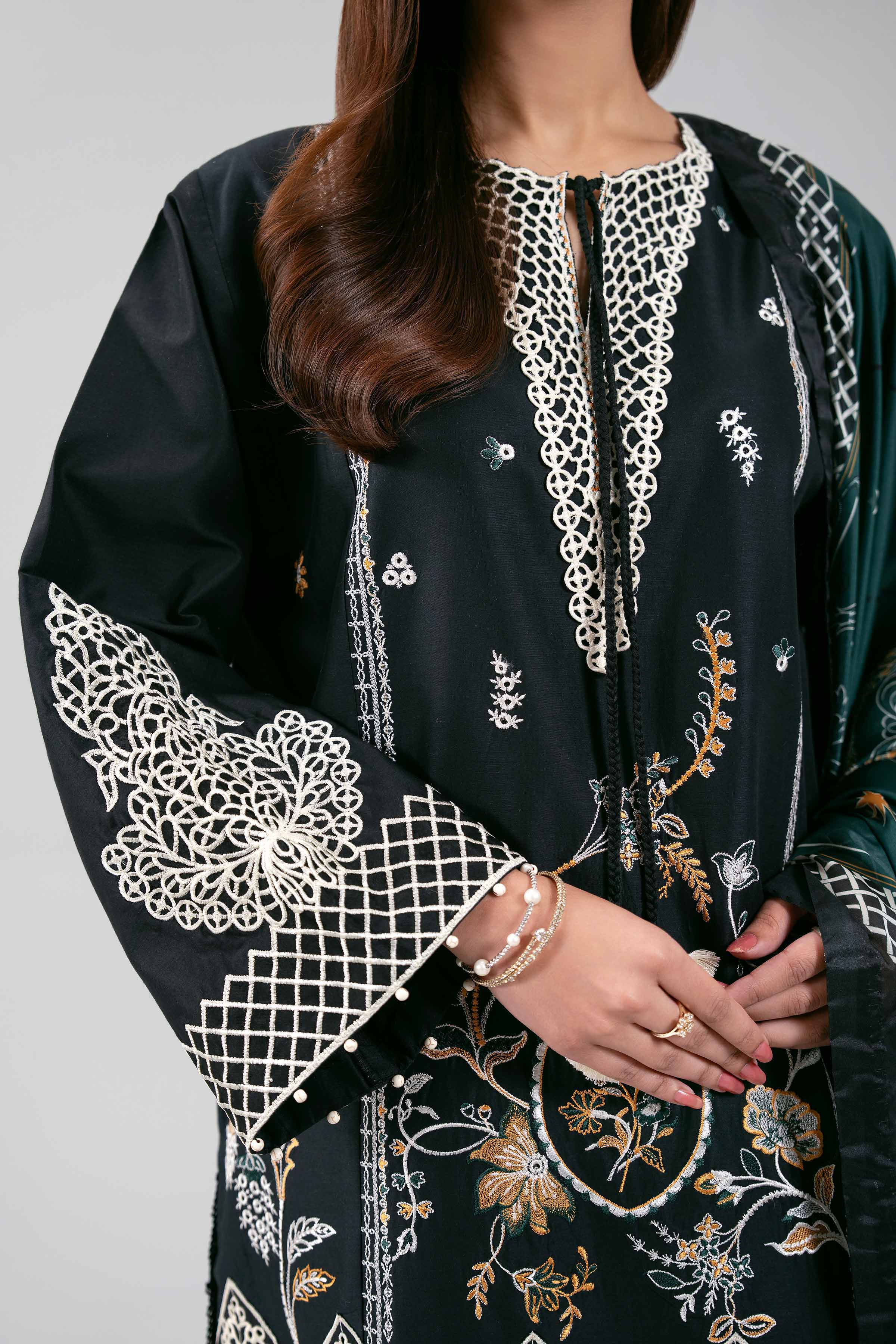 3 Piece - Embroidered Suit - 42601350 for Women - Unstitched Collection 