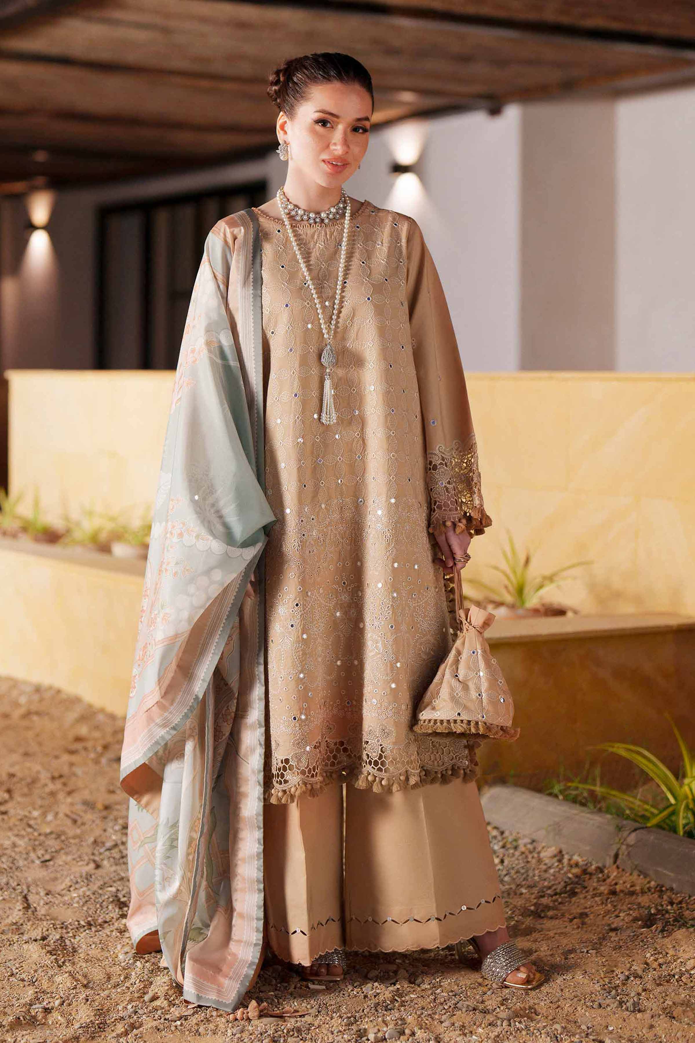 3 Piece - Digital Printed Embroidered Suit - 42601351