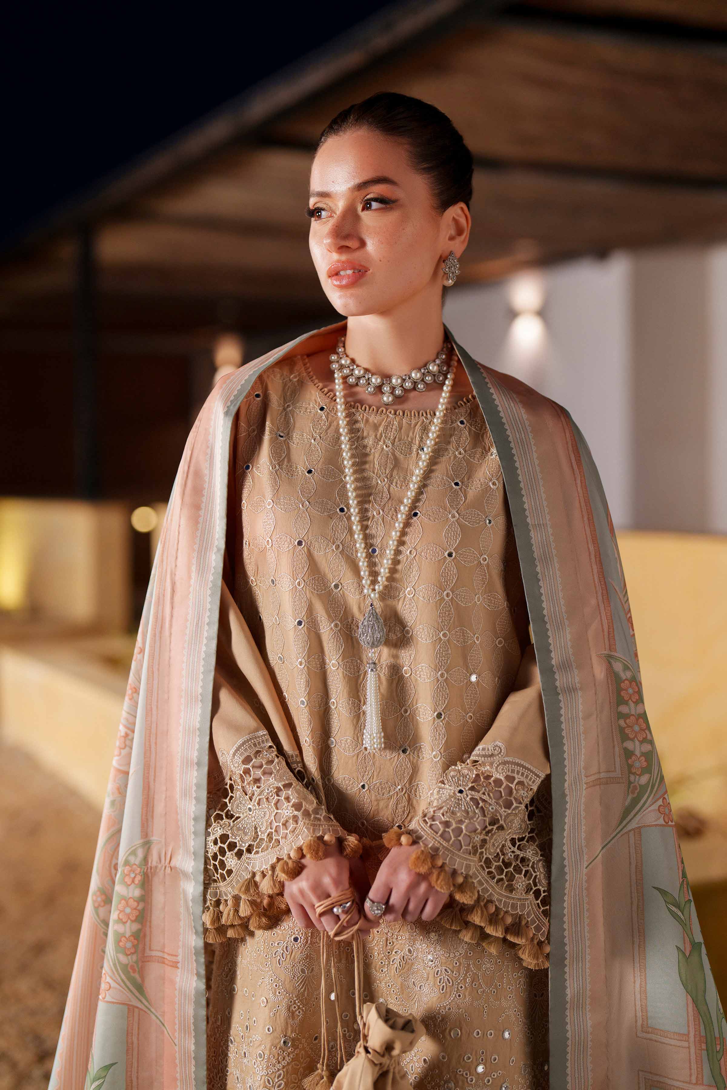 3 Piece - Digital Printed Embroidered Suit - 42601351