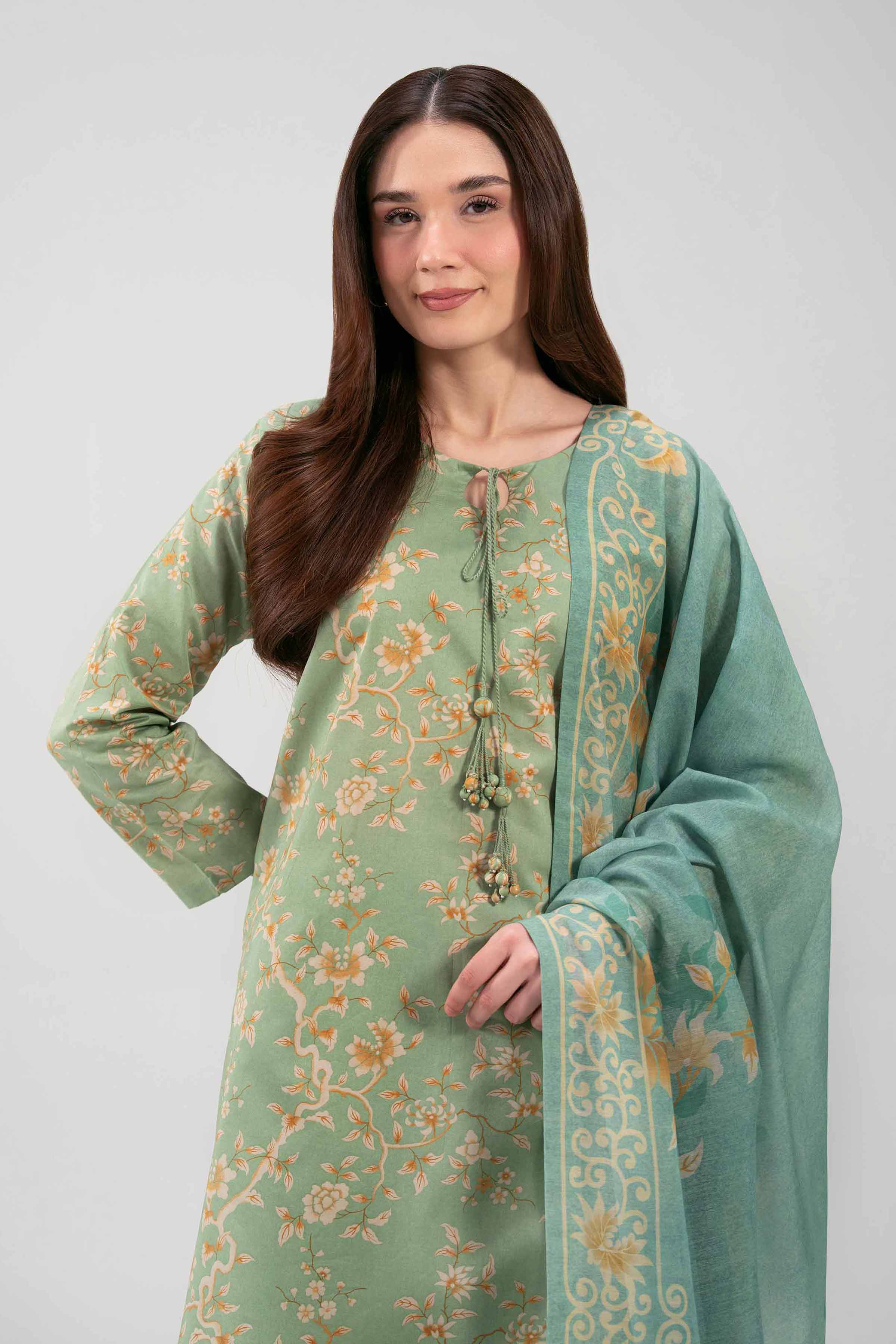 3 Piece - Printed Suit - 42601365 NishatUAE   3PC Printed Unstitched