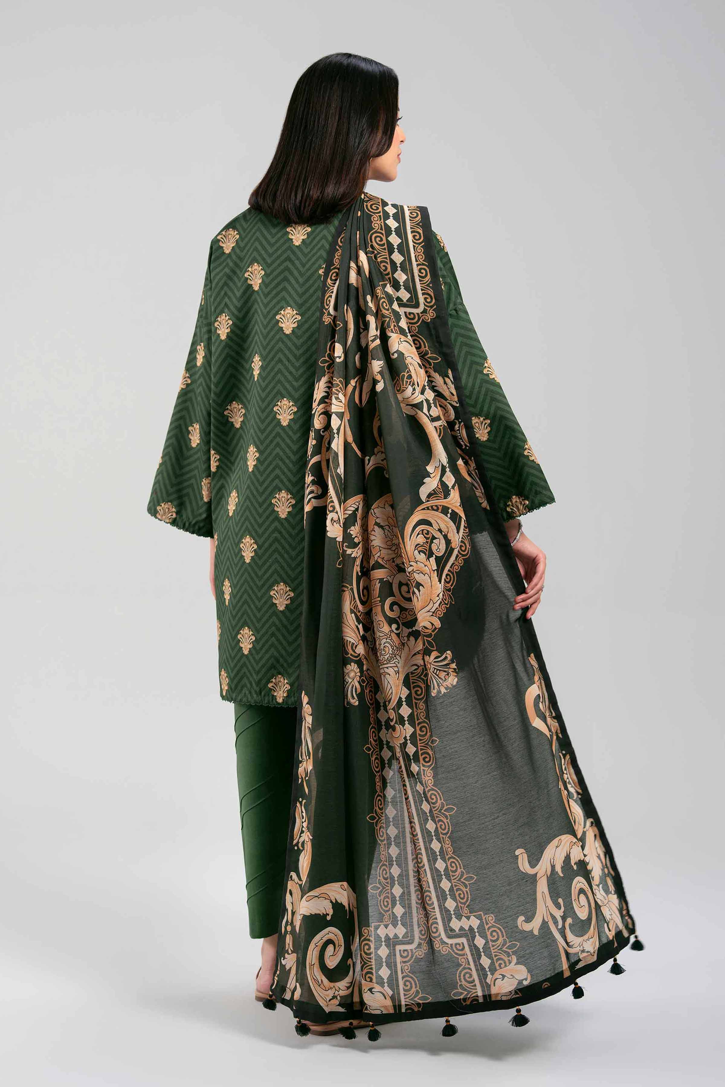 3 Piece - Printed Suit - 42601366 NishatUAE   3PC Printed Unstitched