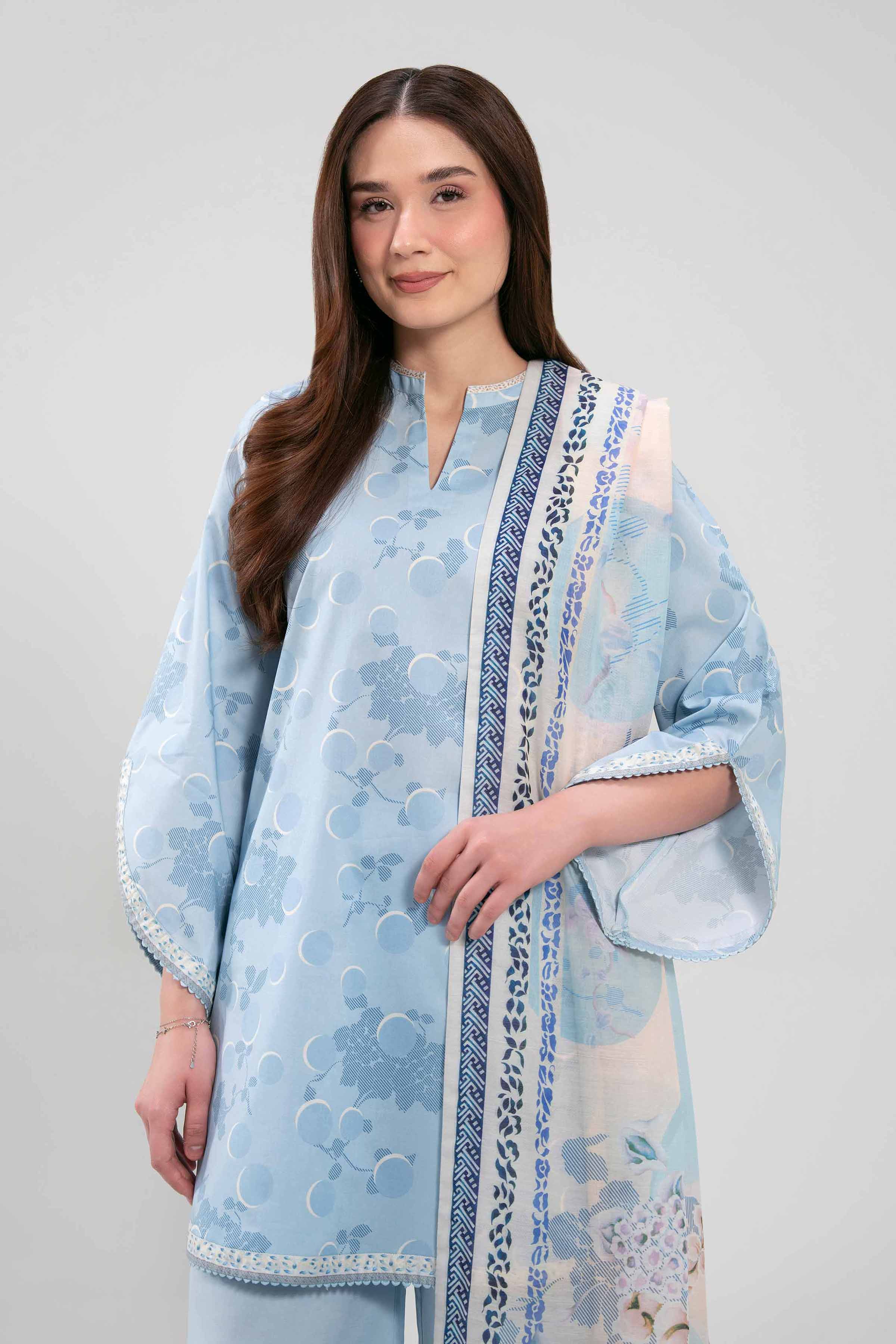 3 Piece - Digital Printed Suit - 42601369