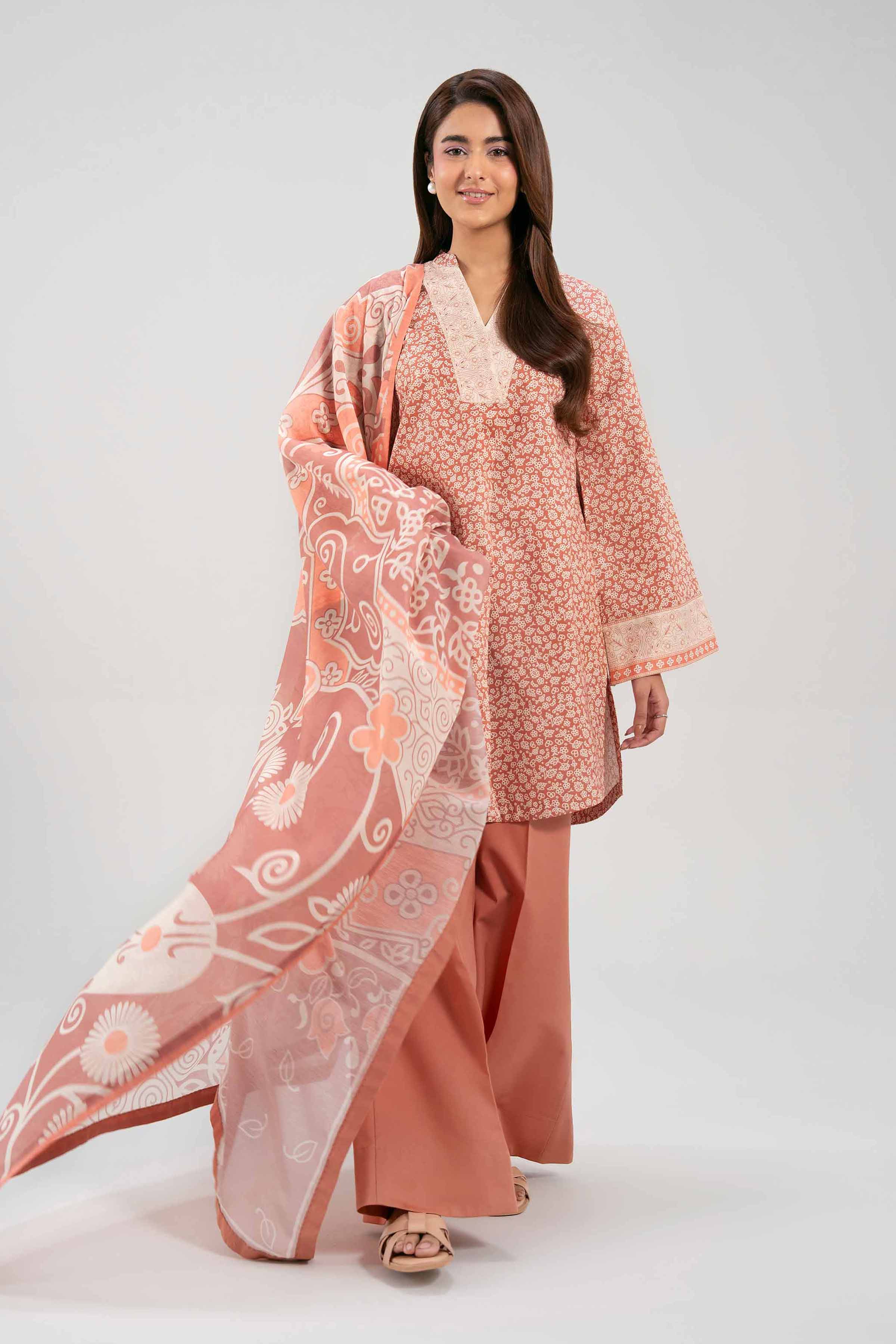 3 Piece - Printed Suit - 42601371 NishatUAE   3PC Printed Unstitched