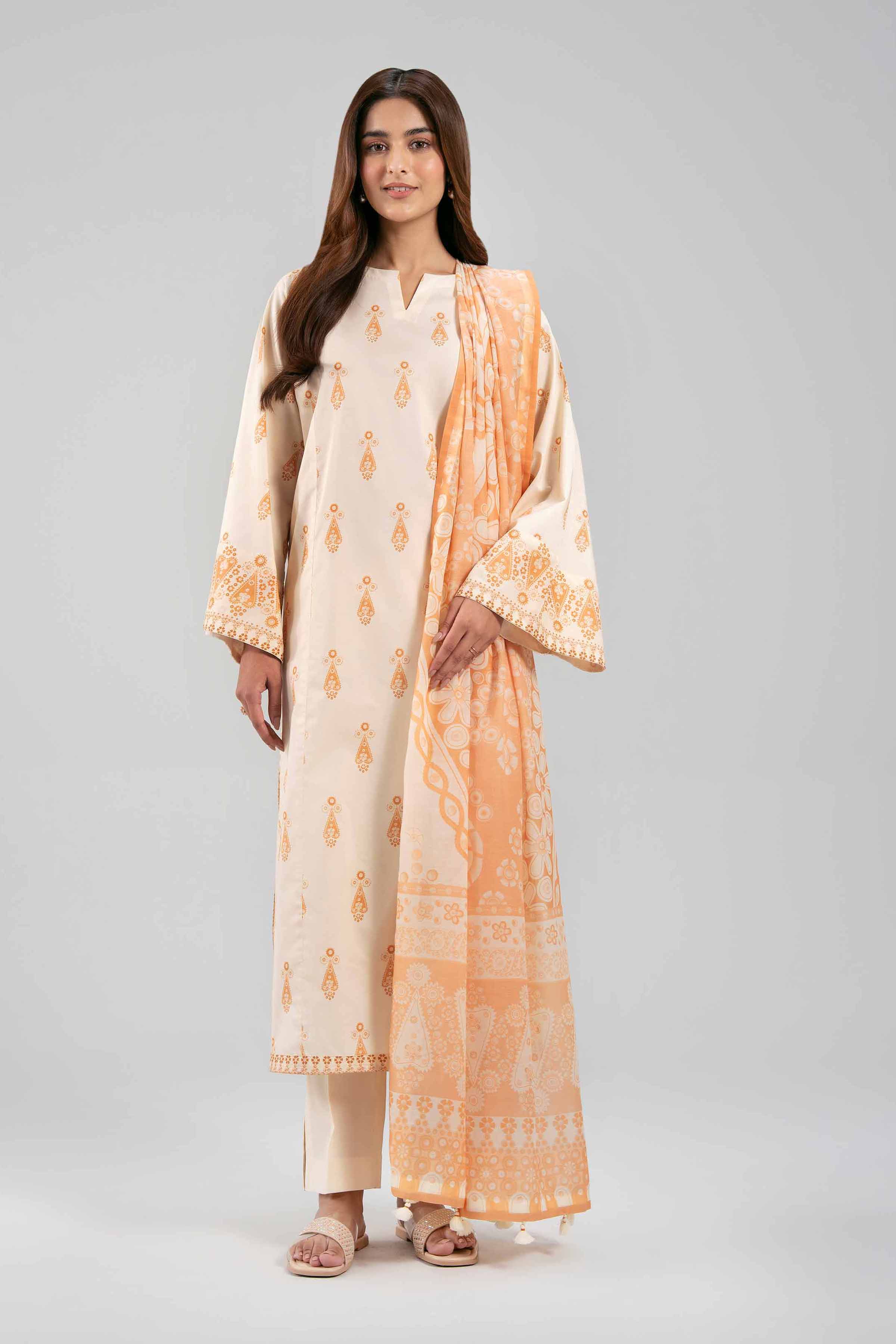 3 Piece - Printed Suit - 42601374 NishatUAE   3PC Printed Unstitched